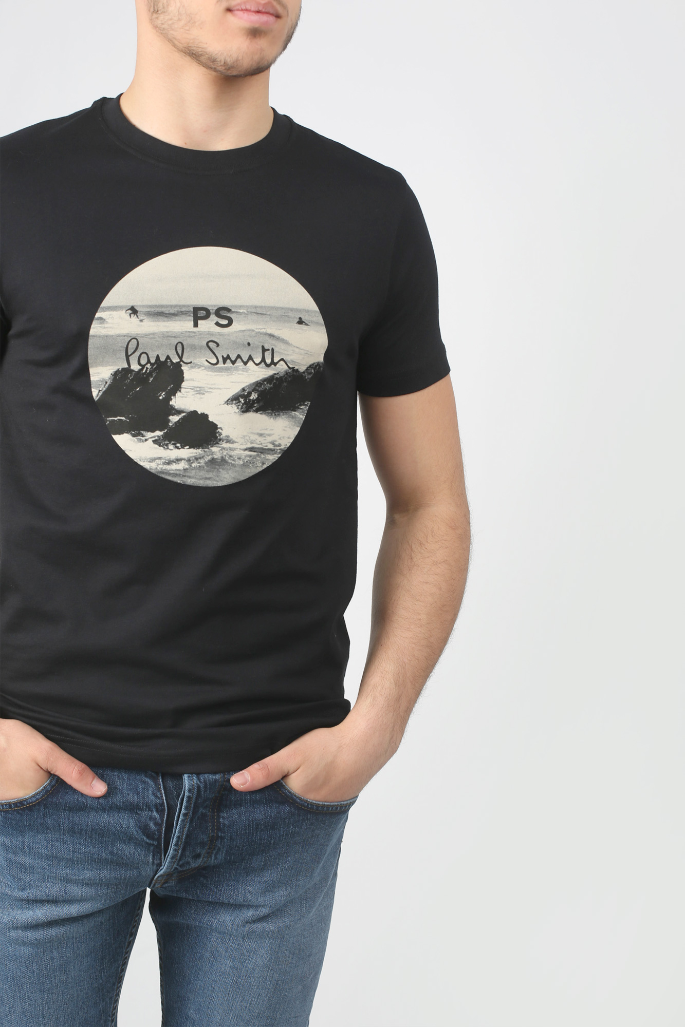 T-SHIRT PAUL SMITH NOIR 010R-AP1028-79