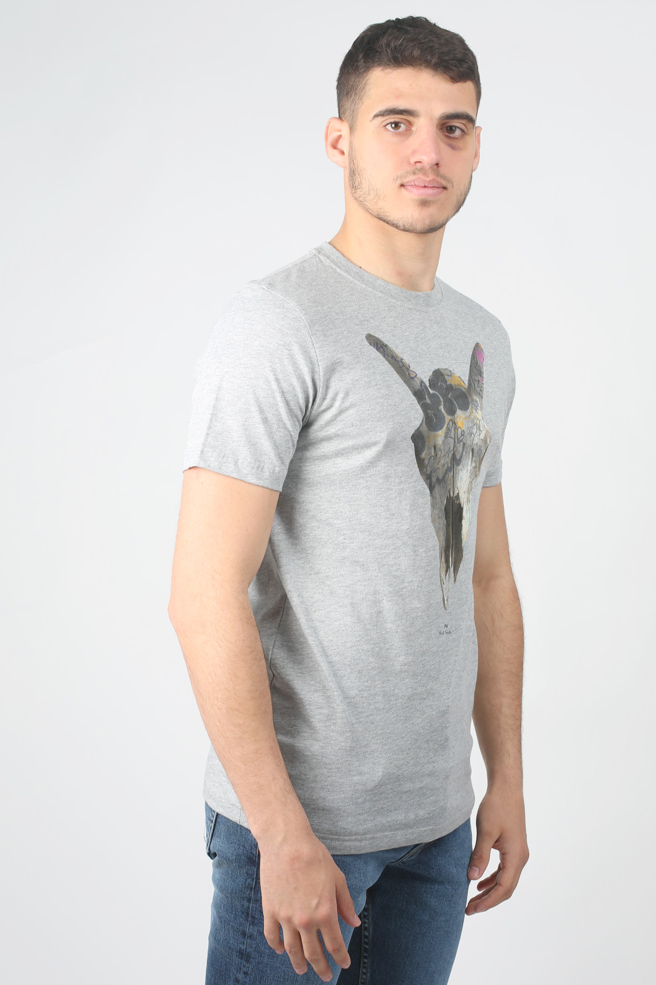 T-SHIRT PAUL SMITH GRIS 010R-AP1058-72