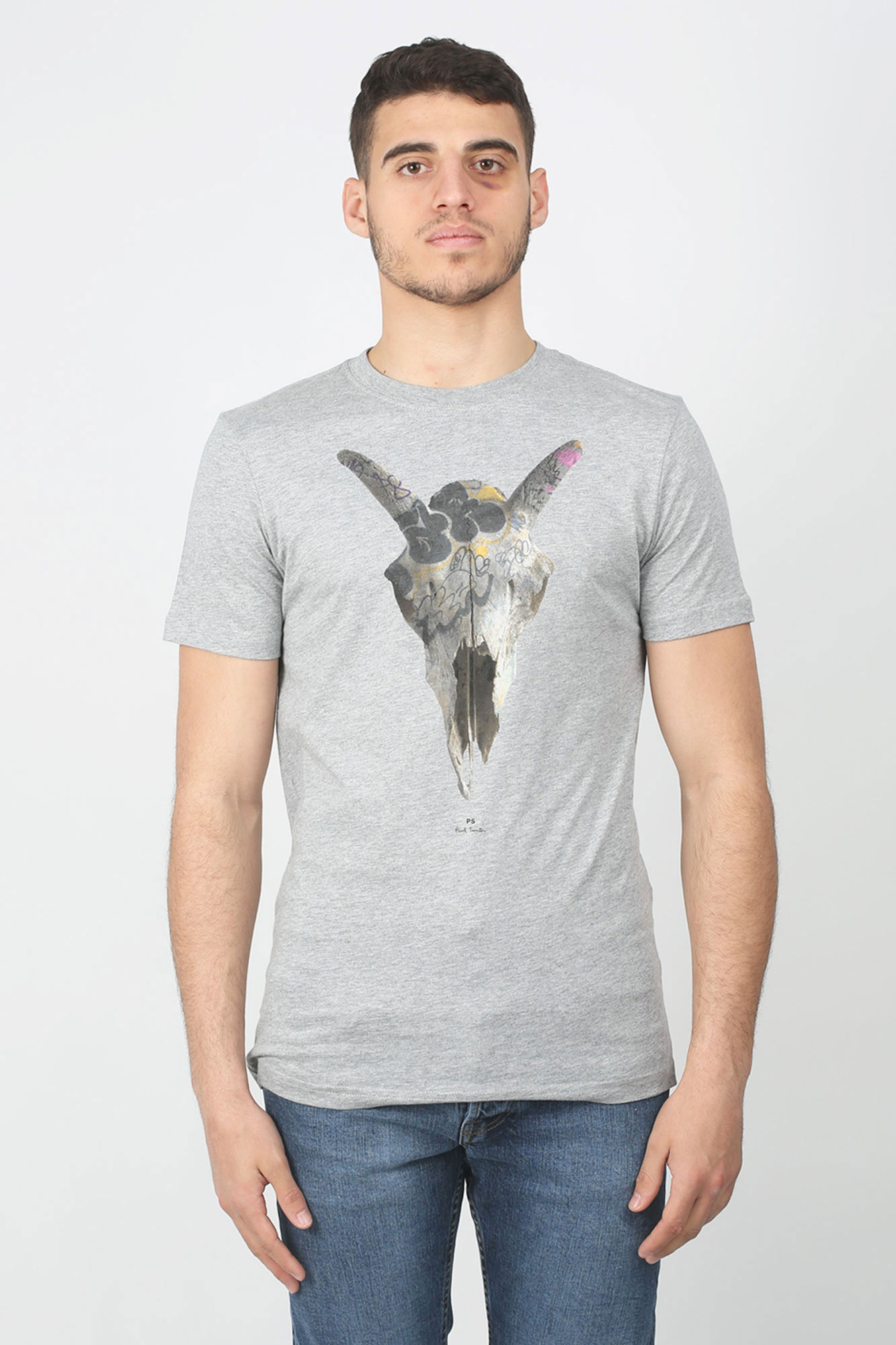 T-SHIRT PAUL SMITH GRIS 010R-AP1058-72