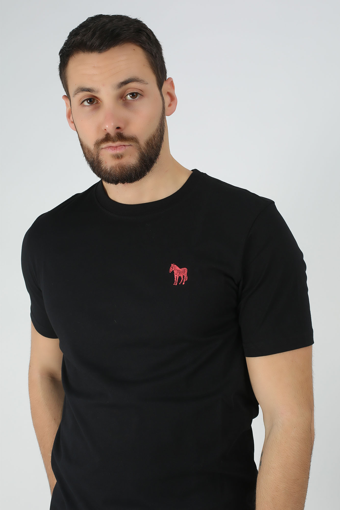 T-SHIRT PAUL SMITH NOIR 011R-BZEBES-79