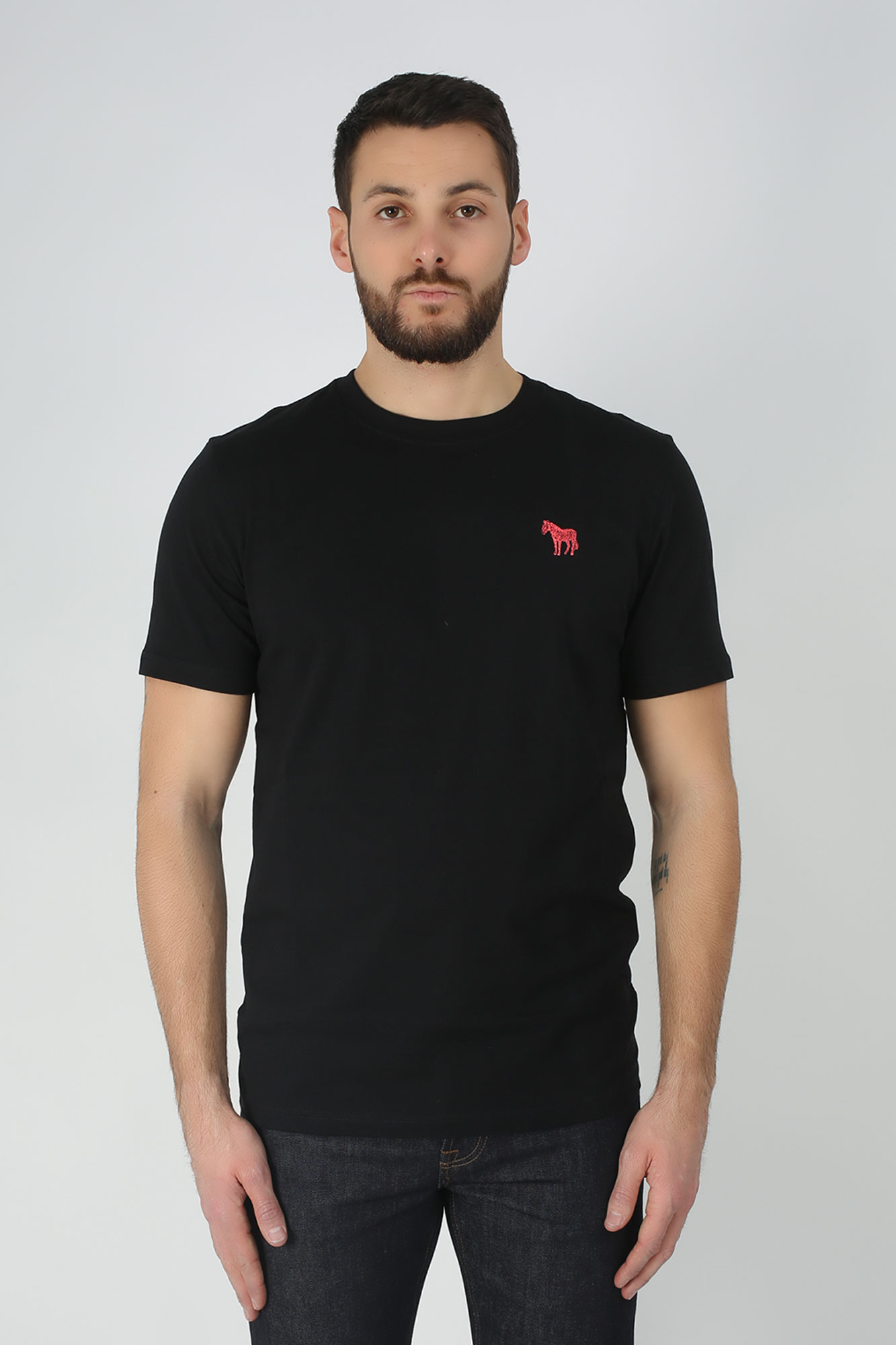 T-SHIRT PAUL SMITH NOIR 011R-BZEBES-79