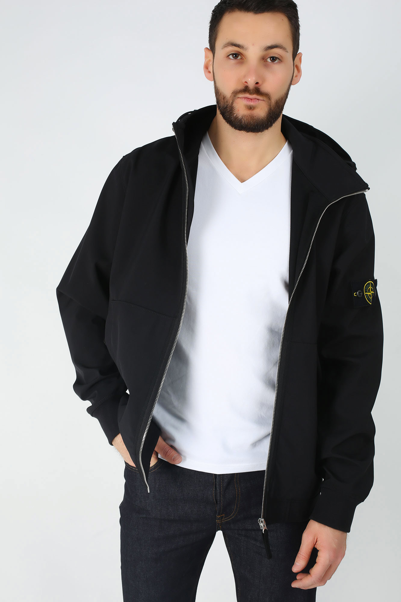 BLOUSON STONE ISLAND NOIR 701543427-V0029
