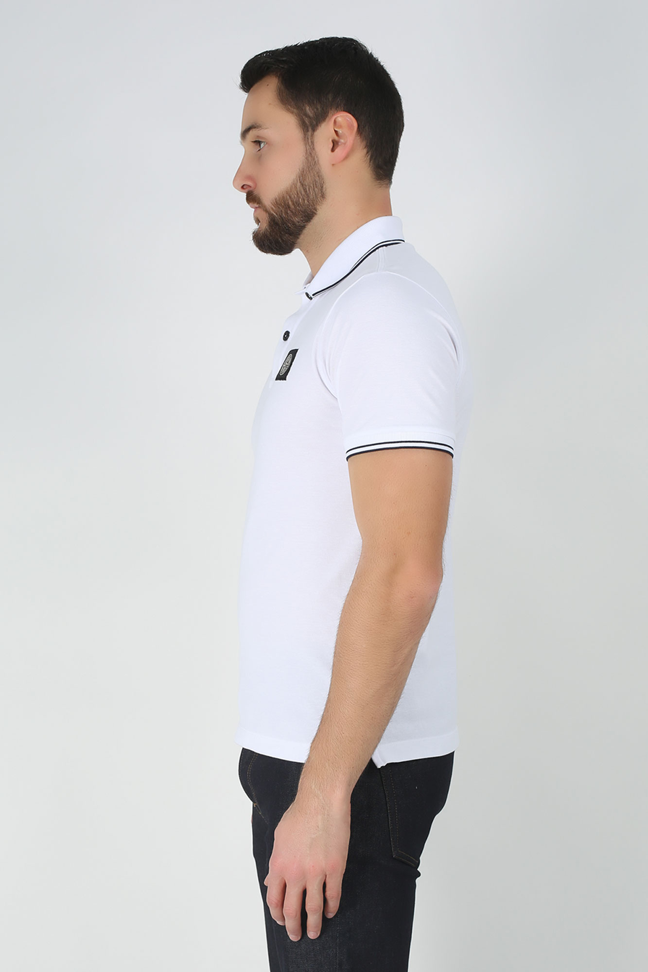 POLO STONE ISLAND BLANC 101522S18-V0001