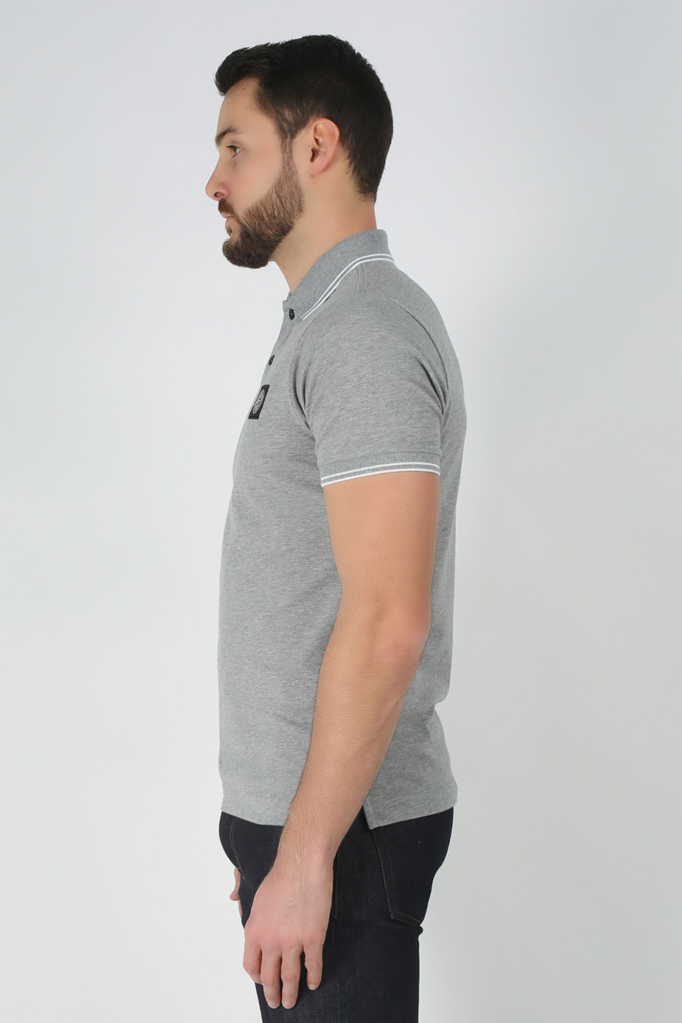 POLO STONE ISLAND GRIS 101522S18-V1064