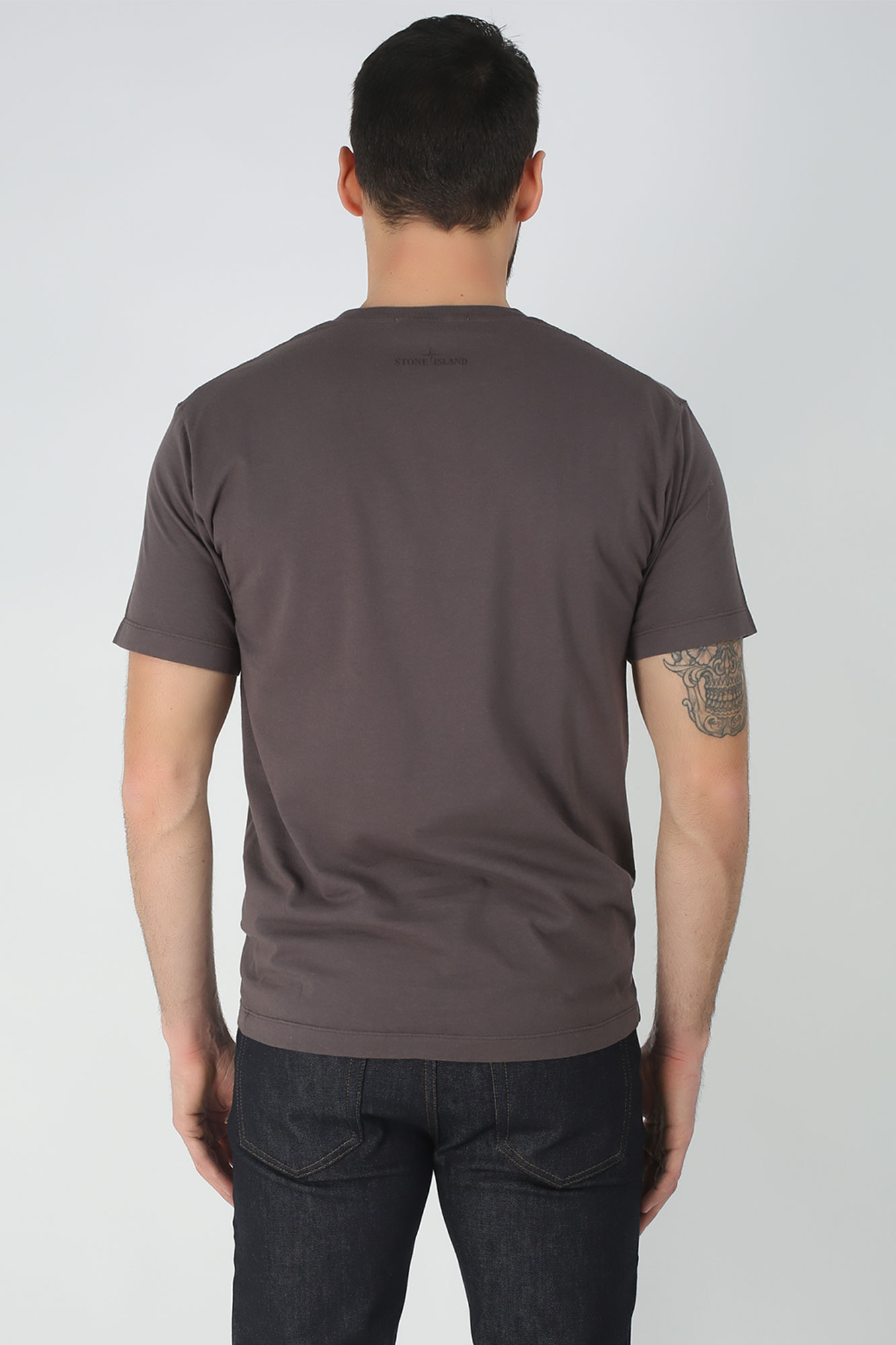 T-SHIRT STONE ISLAND BLEU GRIS 70152NS88-V0063