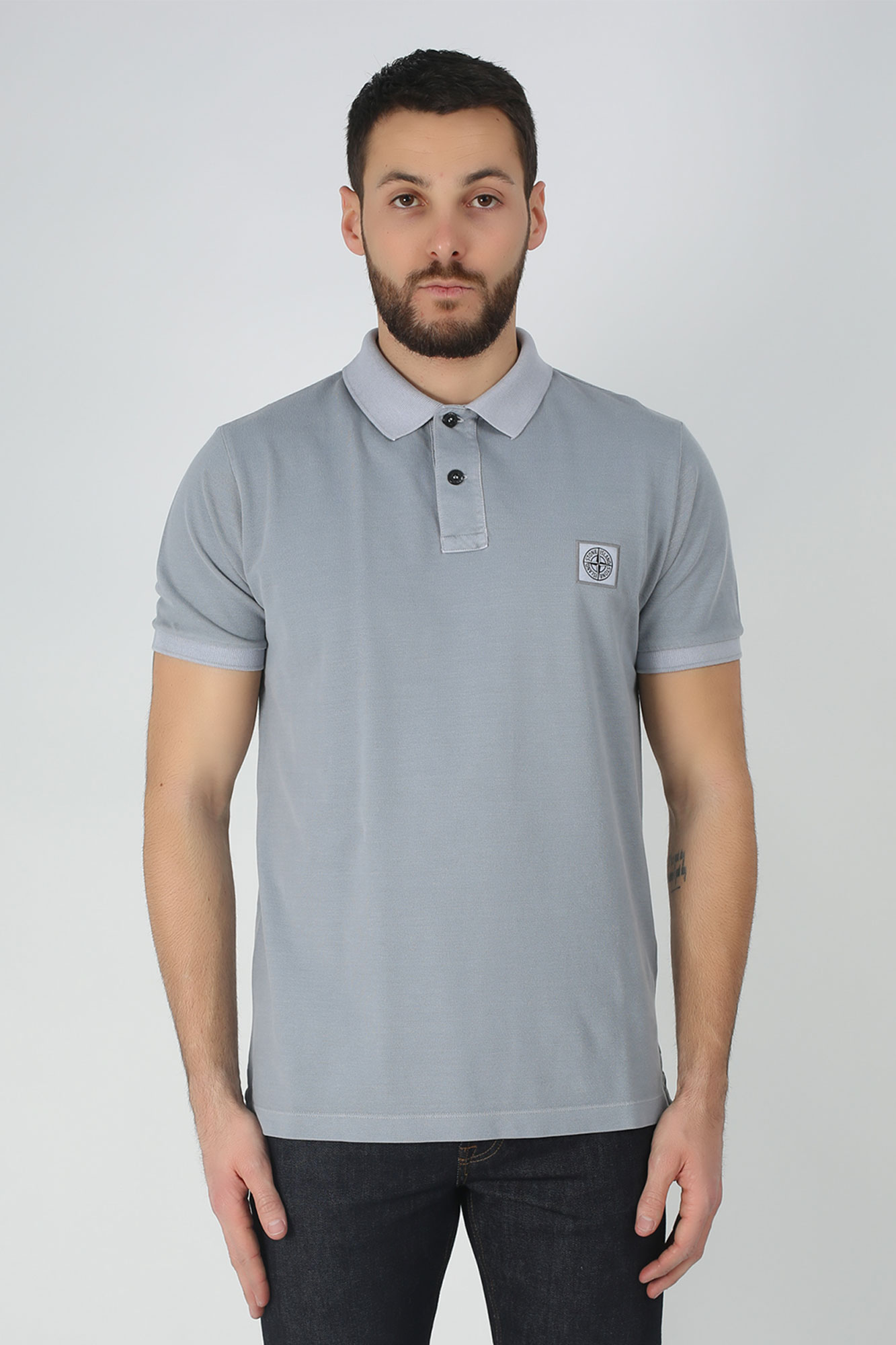 POLO STONE ISLAND GRIS 701522S67-V0061