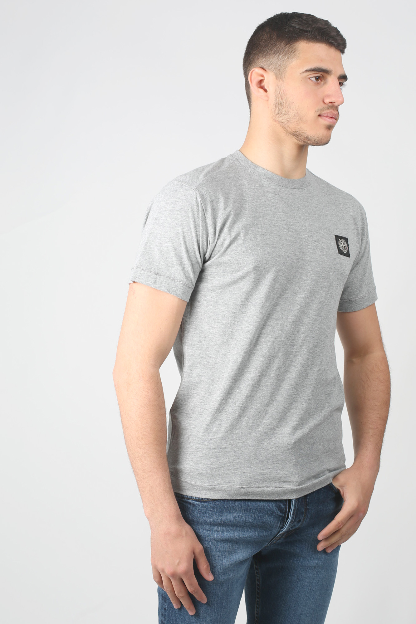 T-SHIRT STONE ISLAND GRIS 701524113-V1064