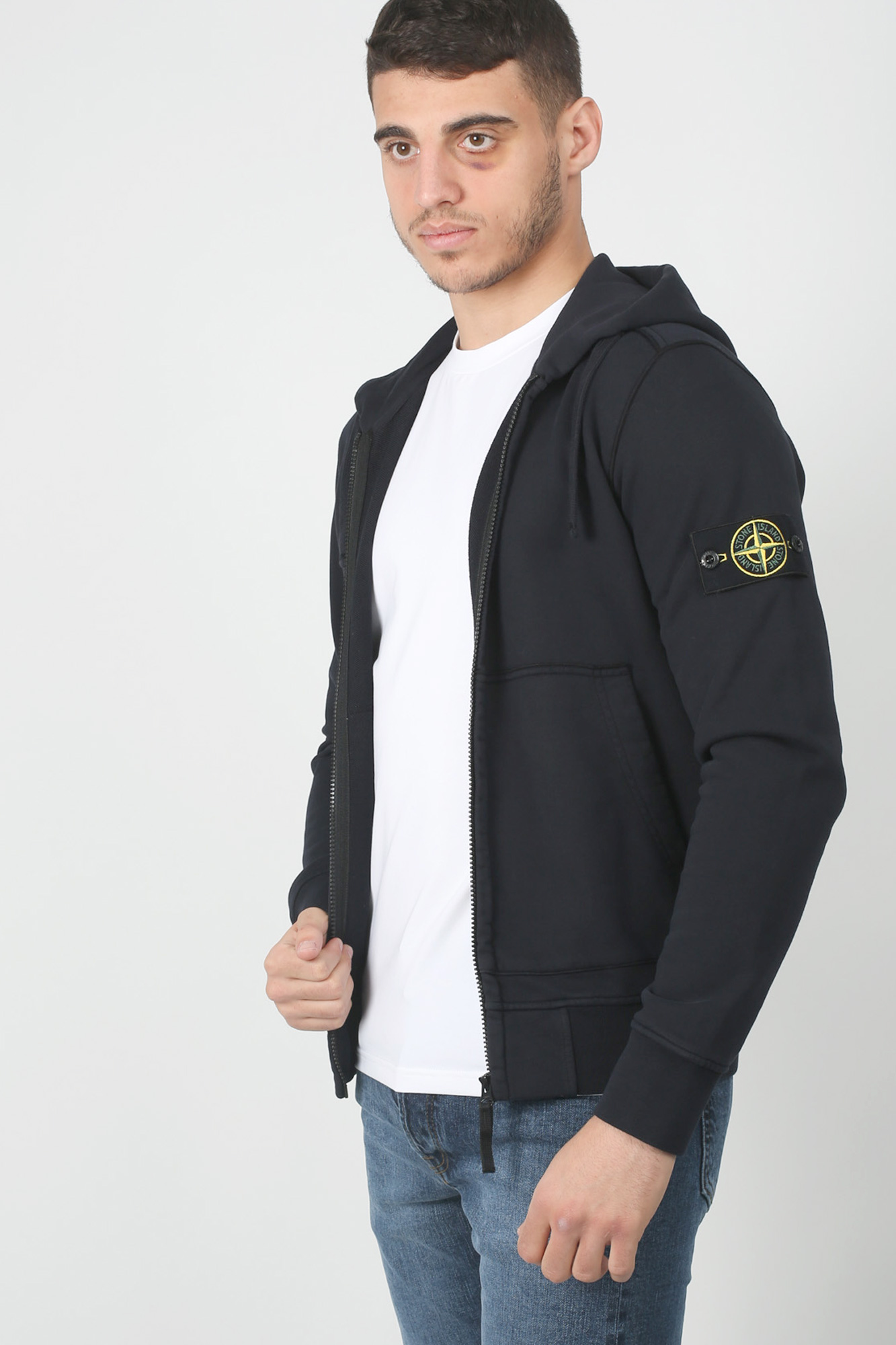 SWEAT-SHIRT ZIPP&Eacute; STONE ISLAND MARINE 701560251-V0020