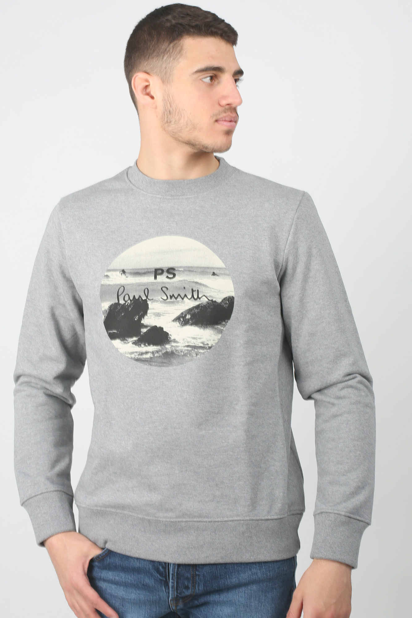 SWEAT-SHIRT PAUL SMITH GRIS 027R-AP1028-72