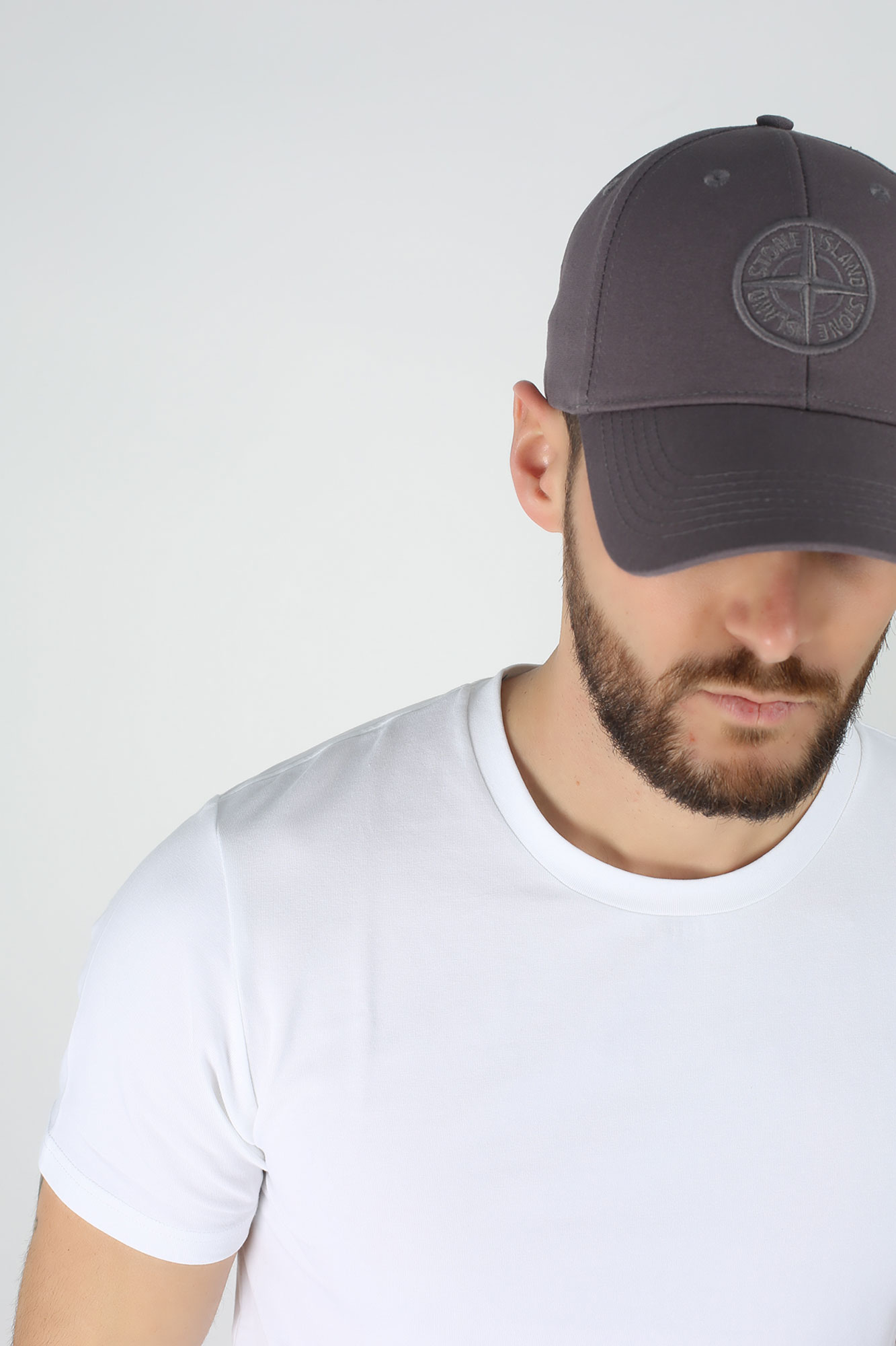 CASQUETTE STONE ISLAND BLEU GRIS 701599168-V0063