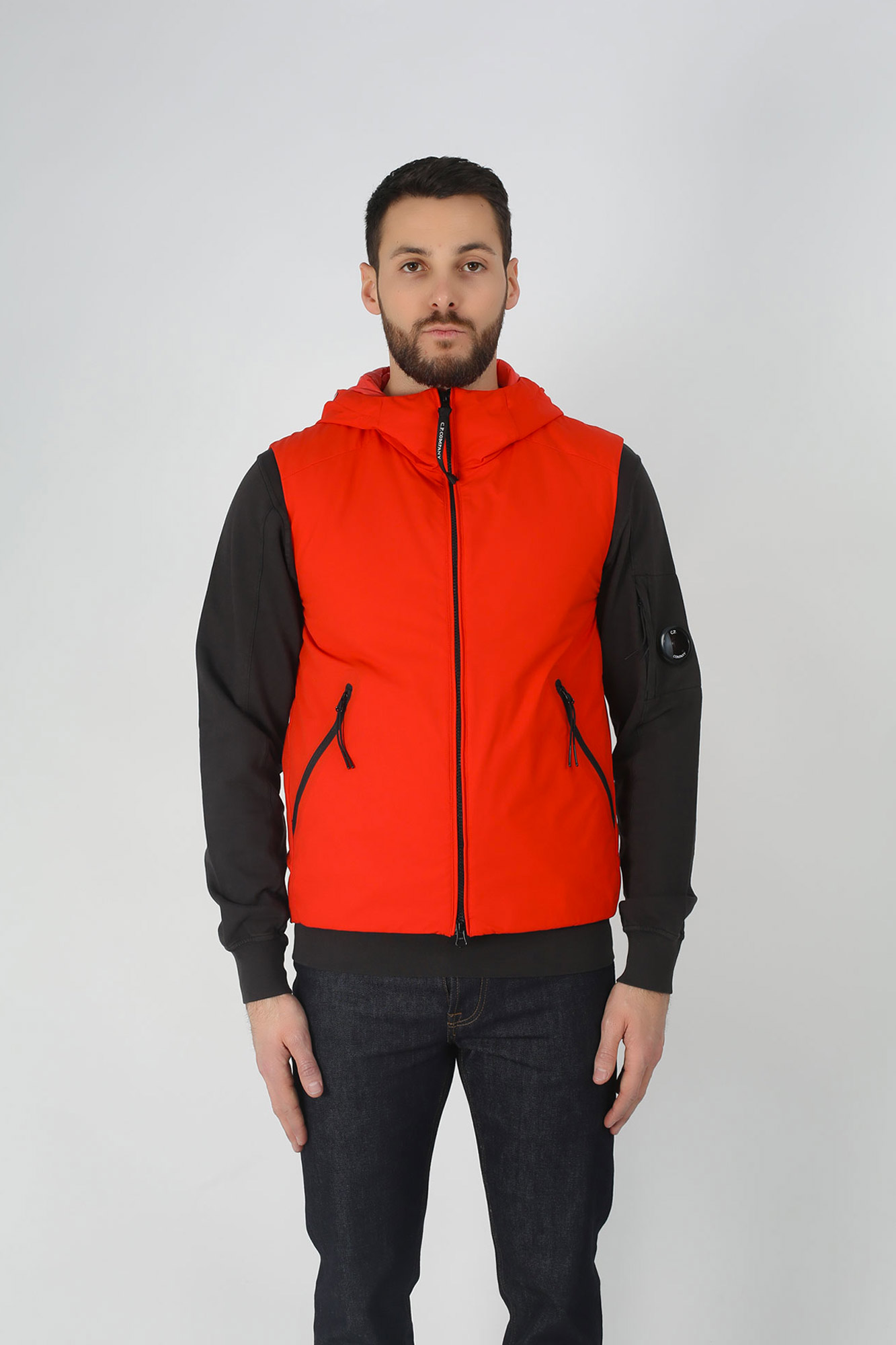 GILET C.P. COMPANY SANS MANCHE CORAIL W022A-4117A-547