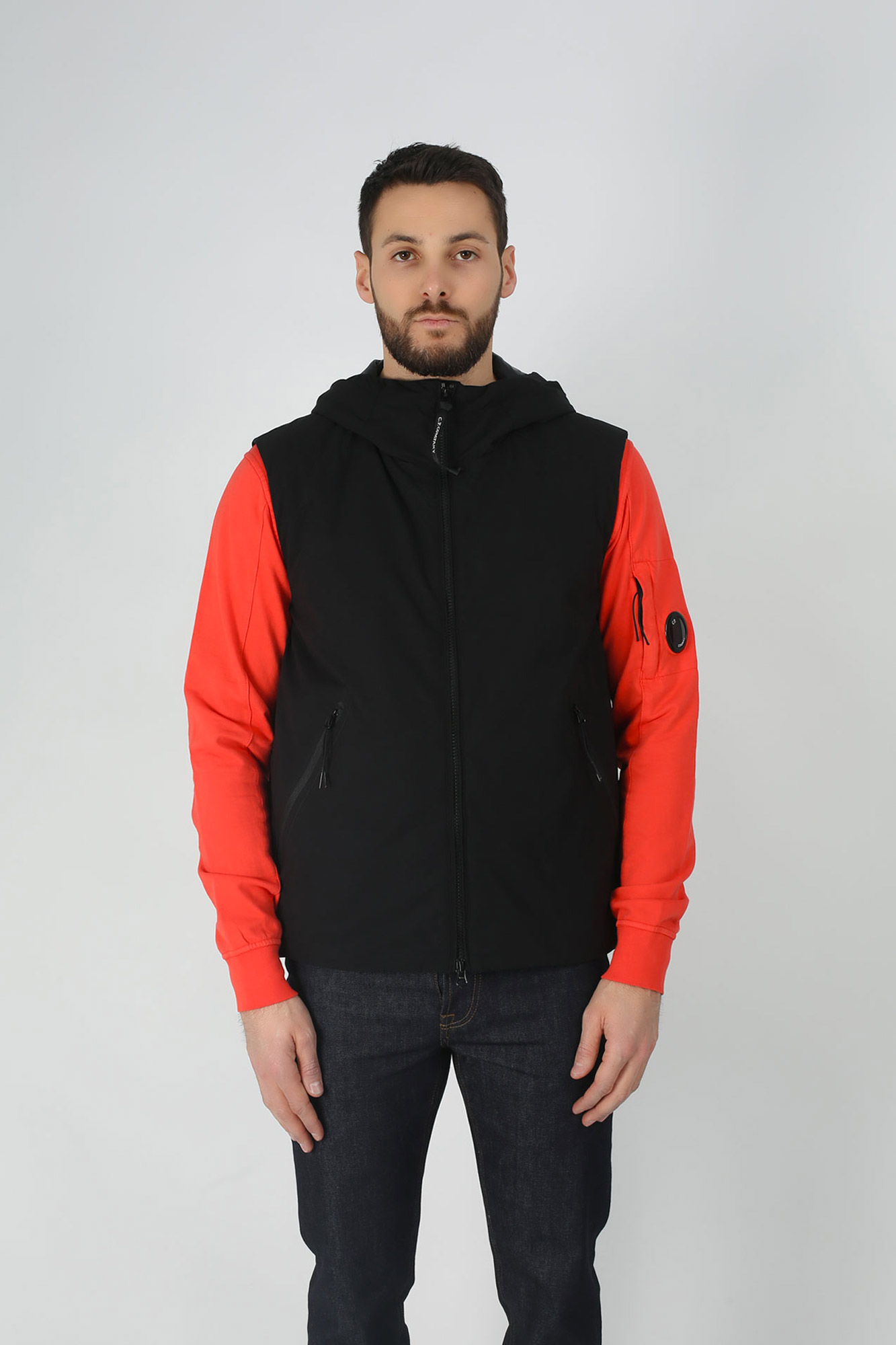 GILET C.P. COMPANY SANS MANCHE NOIR W022A-4117A-999
