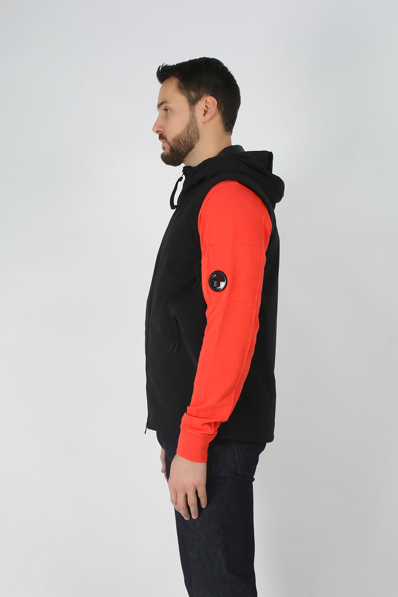 GILET C.P. COMPANY SANS MANCHE NOIR W022A-4117A-999