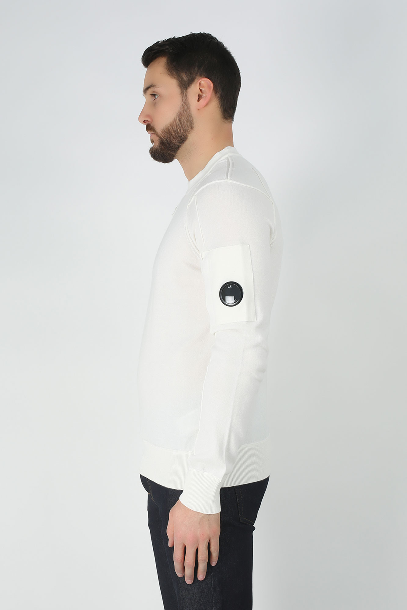 PULL C.P. COMPANY BLANC N080A-4037A-112