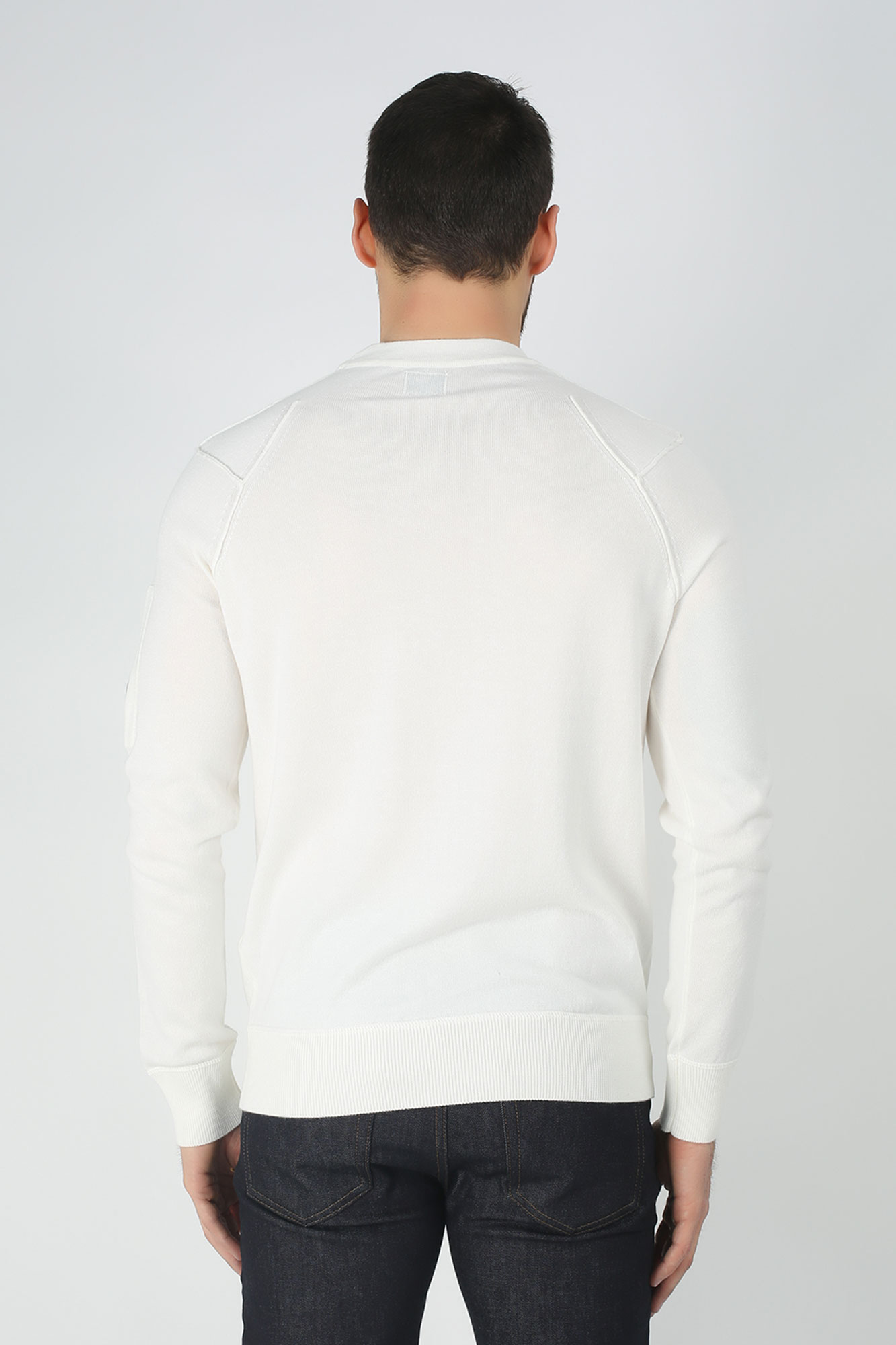 PULL C.P. COMPANY BLANC N080A-4037A-112