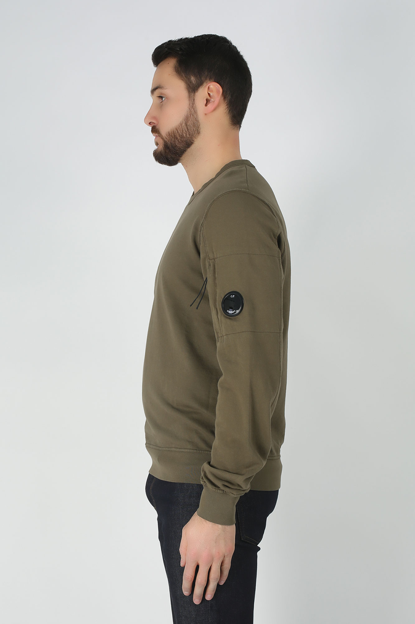SWEAT-SHIRT C.P. COMPANY KAKI S047A-2246G-672