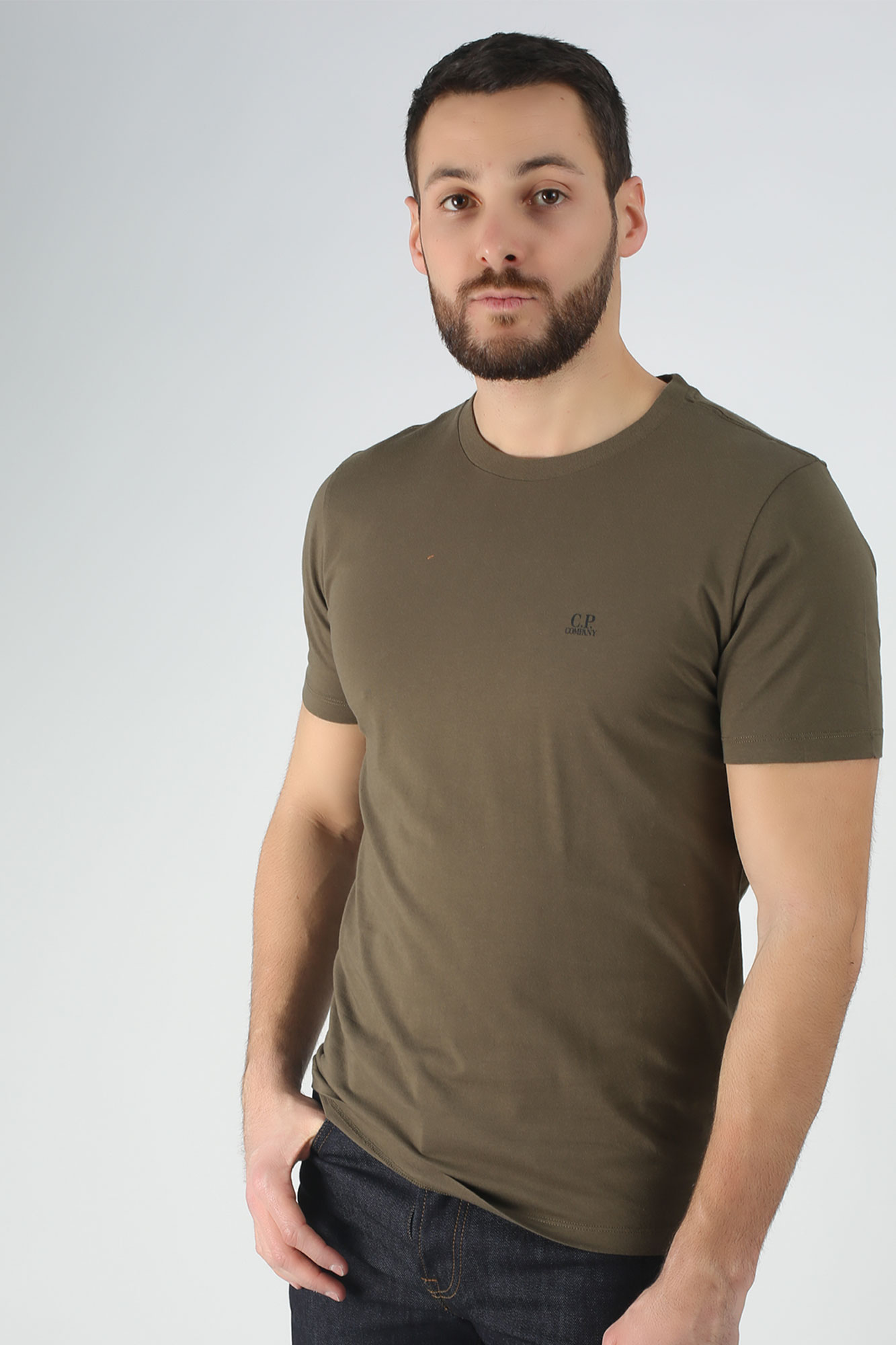 T-SHIRT C.P. COMPANY KAKI S043A-5100W-672