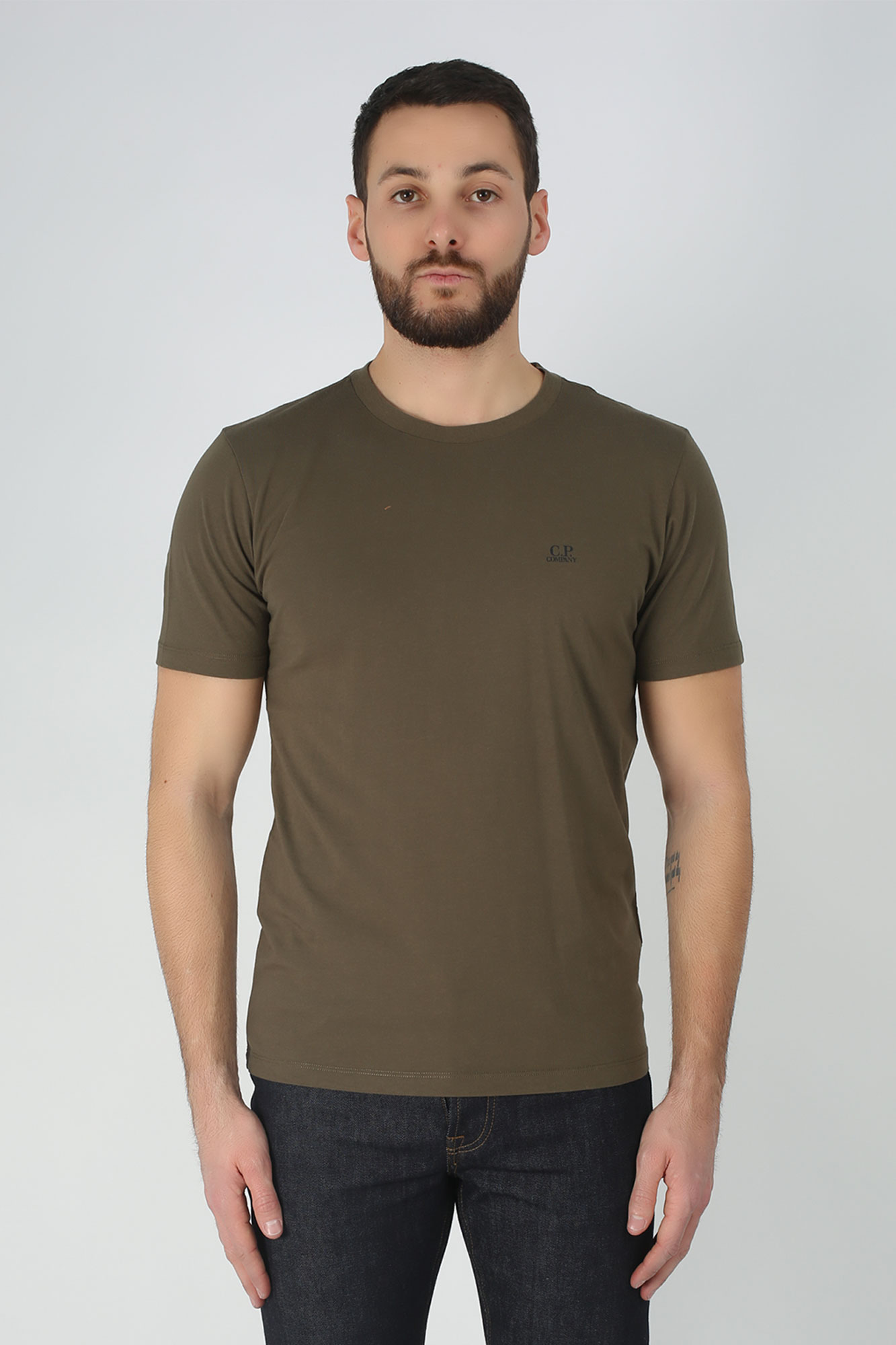 T-SHIRT C.P. COMPANY KAKI S043A-5100W-672