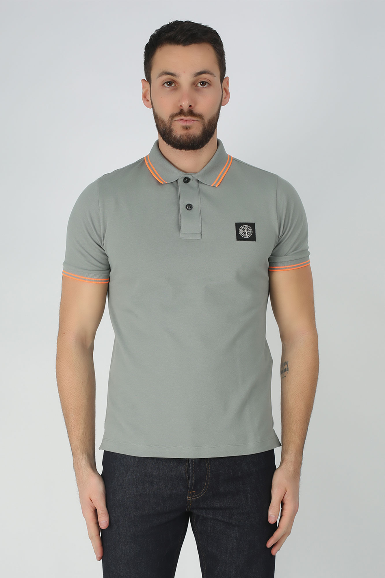 POLO STONE ISLAND VERT SAUGE 101522S18-V2055