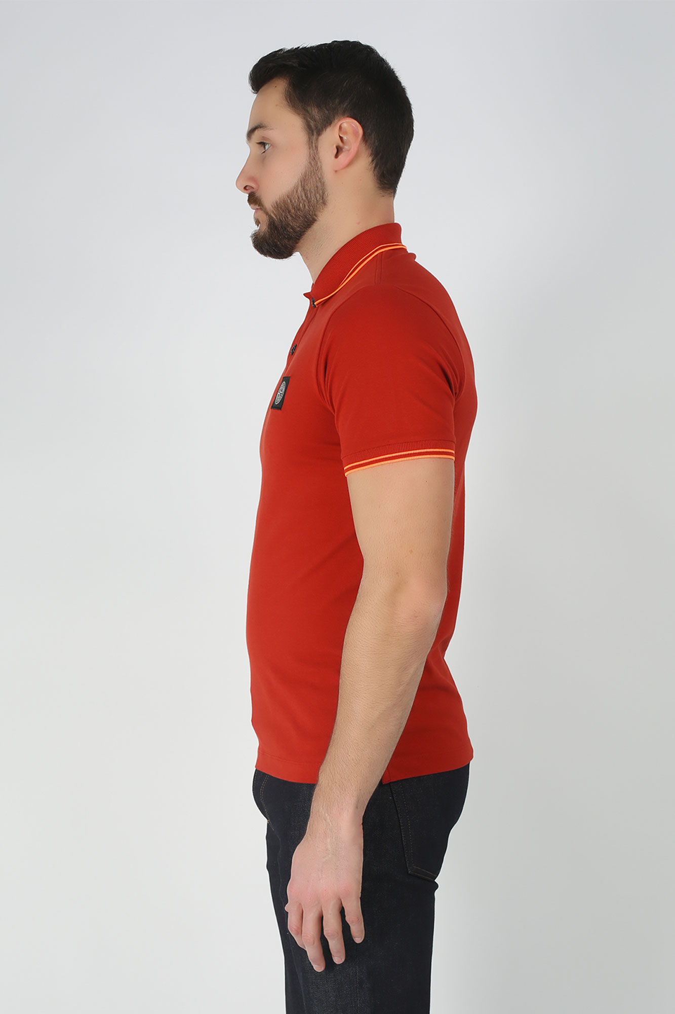 POLO STONE ISLAND ROUGE 101522S18-V2015