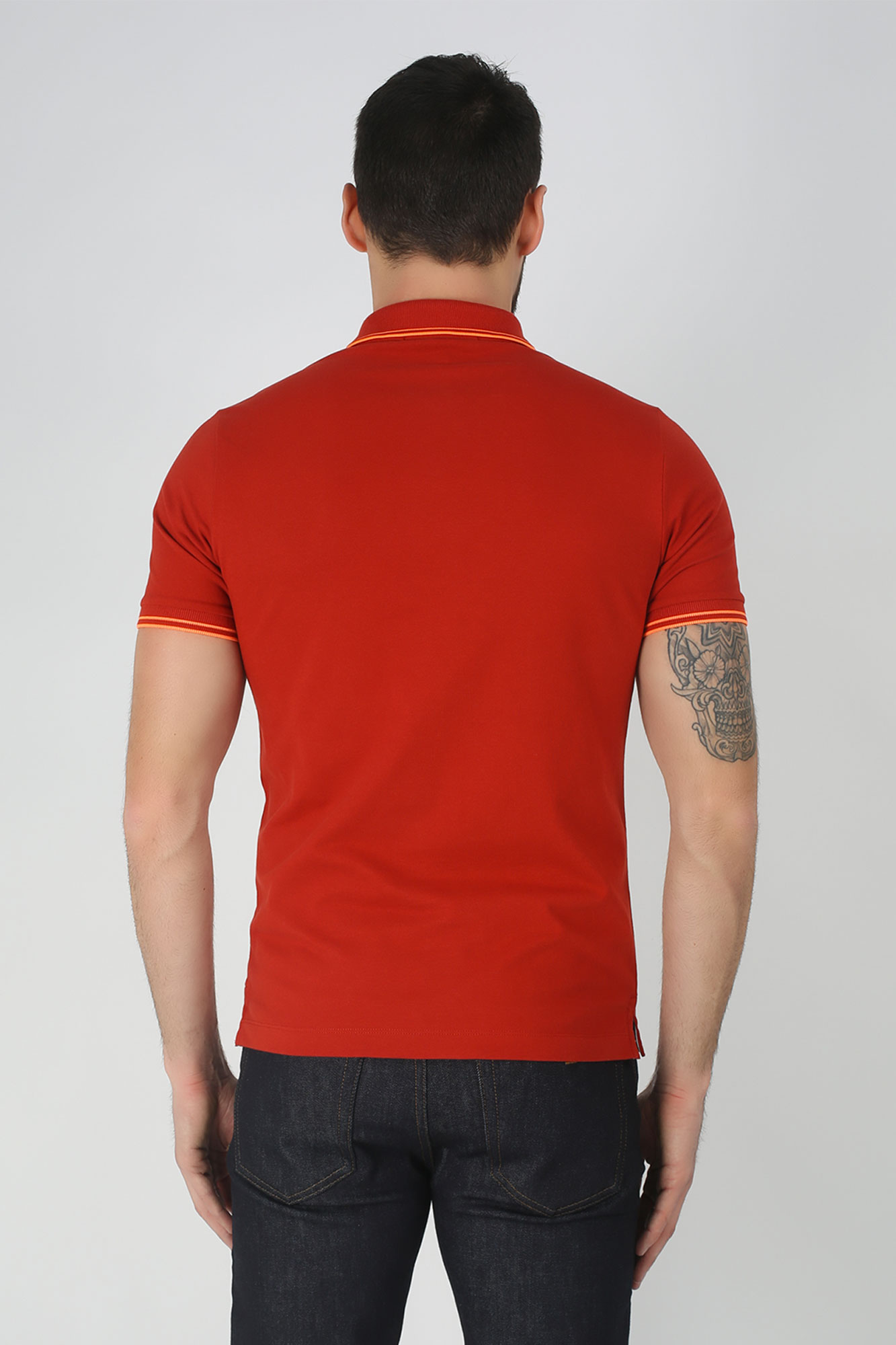 POLO STONE ISLAND ROUGE 101522S18-V2015