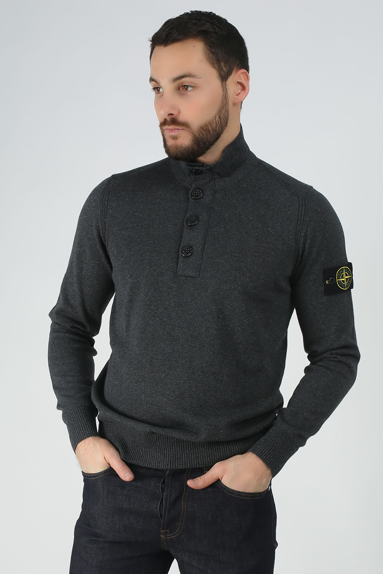 PULL STONE ISLAND ANTHRACITE 7015519B2-V0065