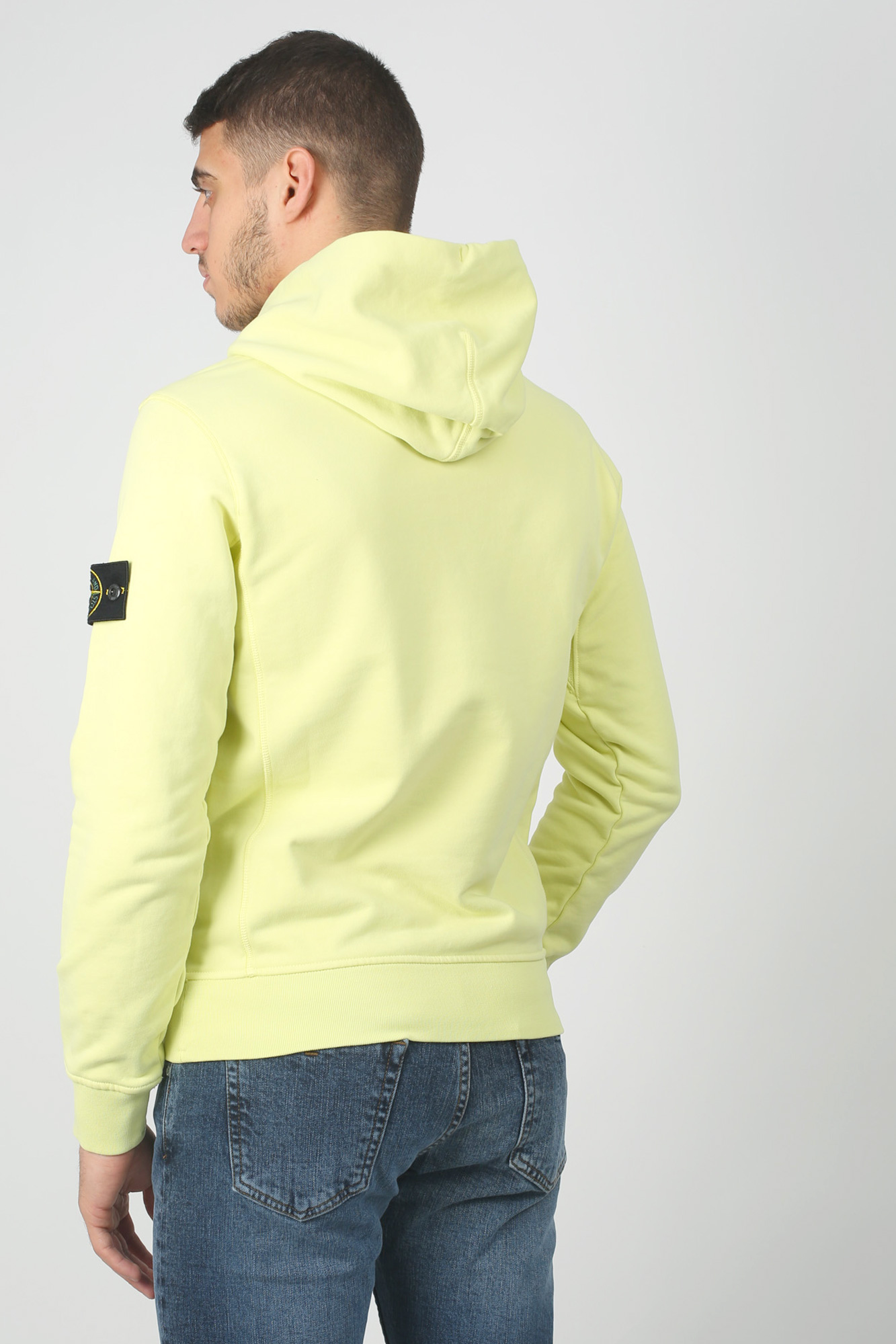SWEAT-SHIRT STONE ISLAND CITRON 701562851-V0031