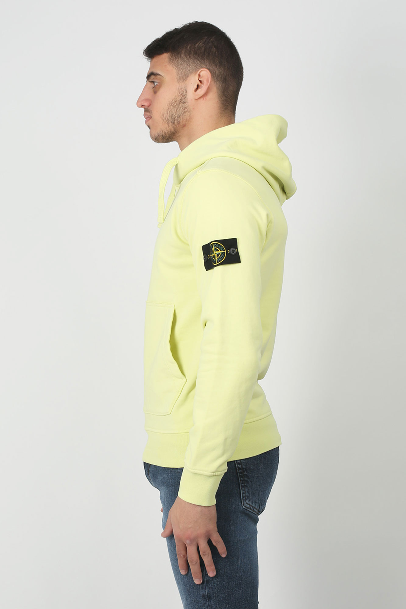 SWEAT-SHIRT STONE ISLAND CITRON 701562851-V0031