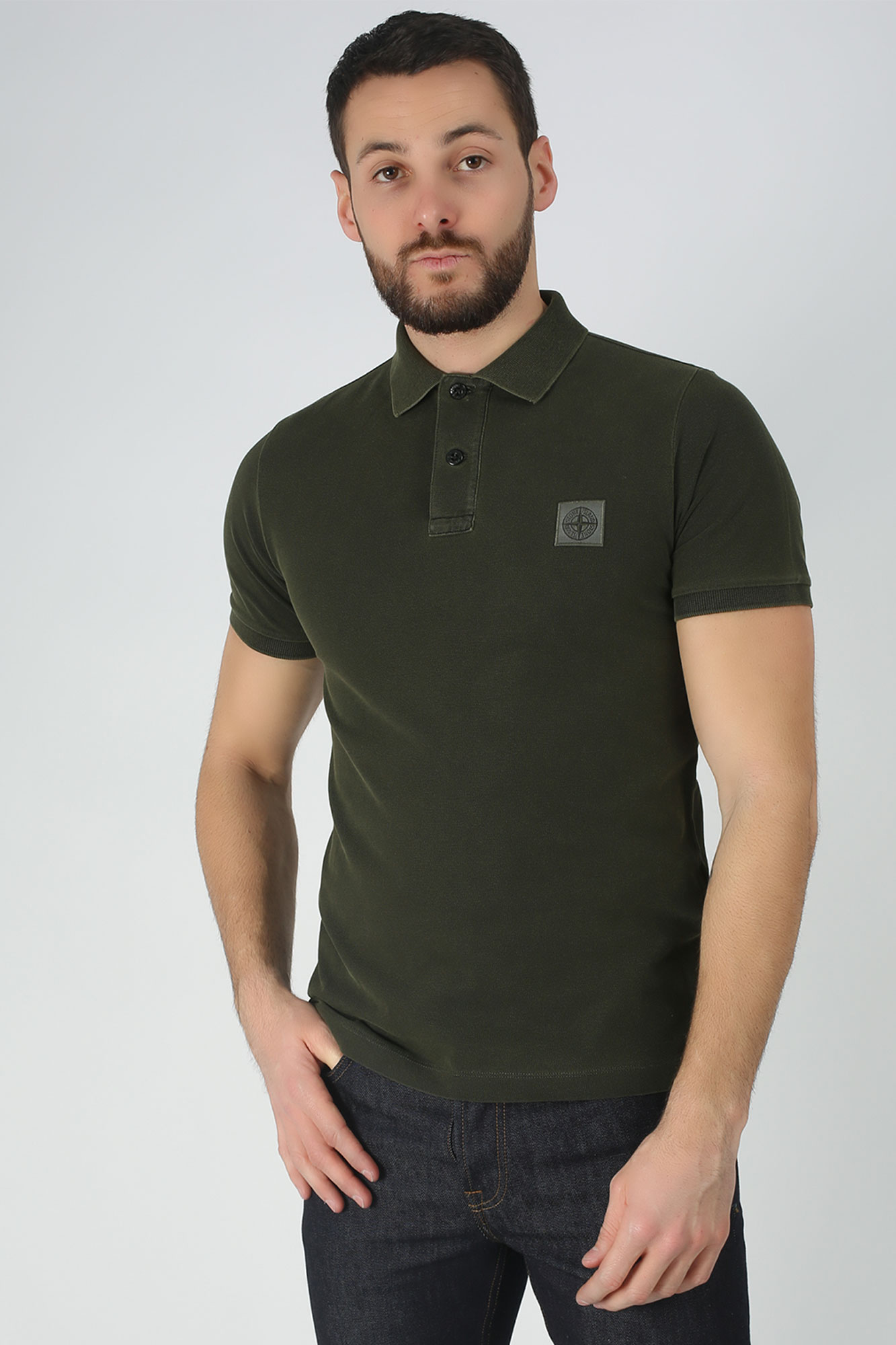 POLO STONE ISLAND KAKI 701522S67-V0054