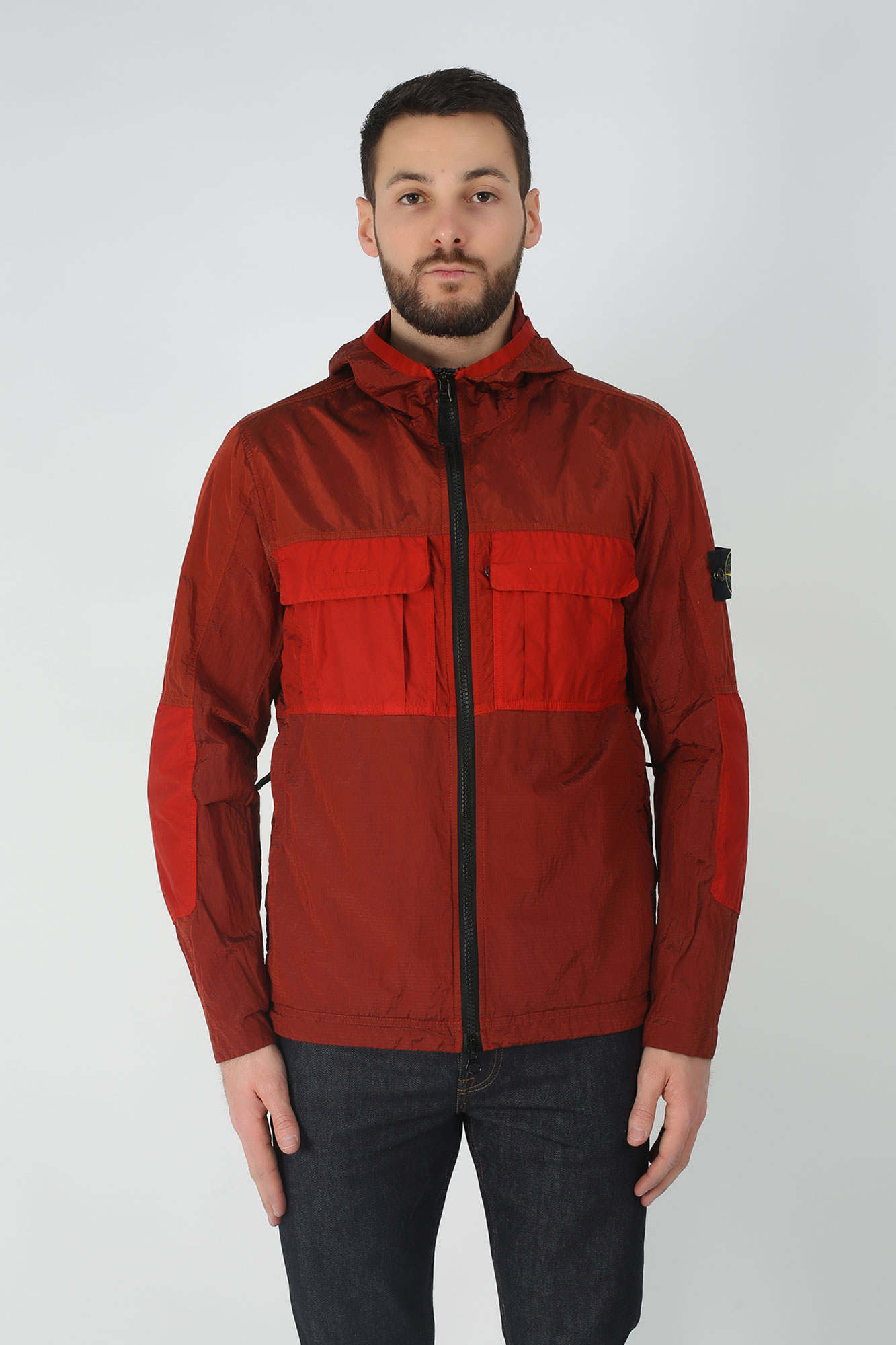 BLOUSON STONE ISLAND BRIQUE 701543632-V0015