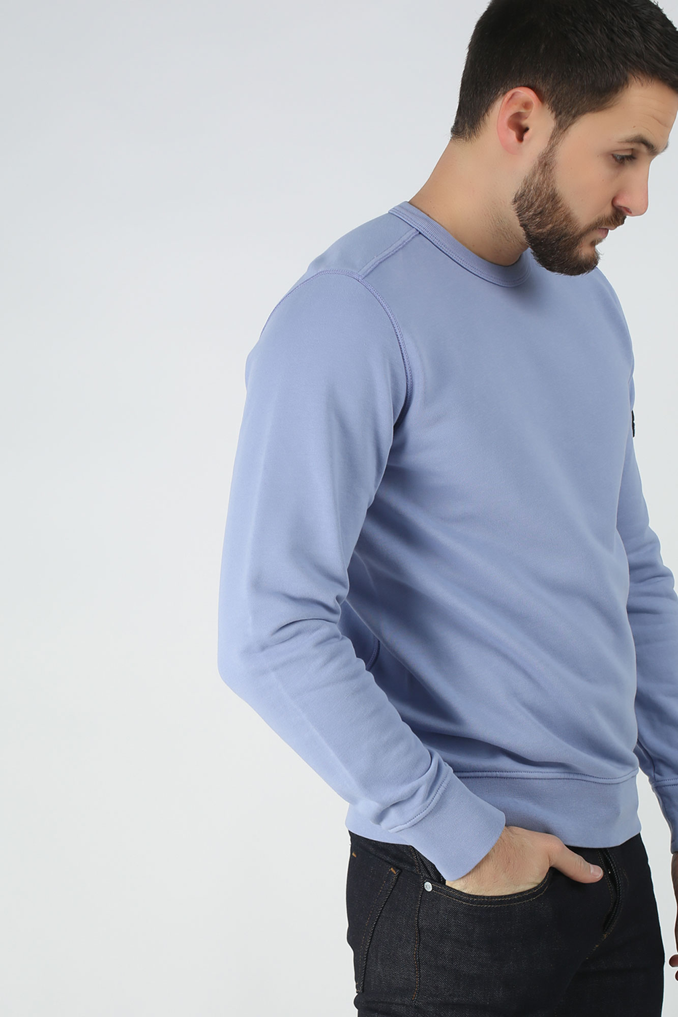 SWEAT-SHIRT STONE ISLAND LAVANDE 701562751-V0047