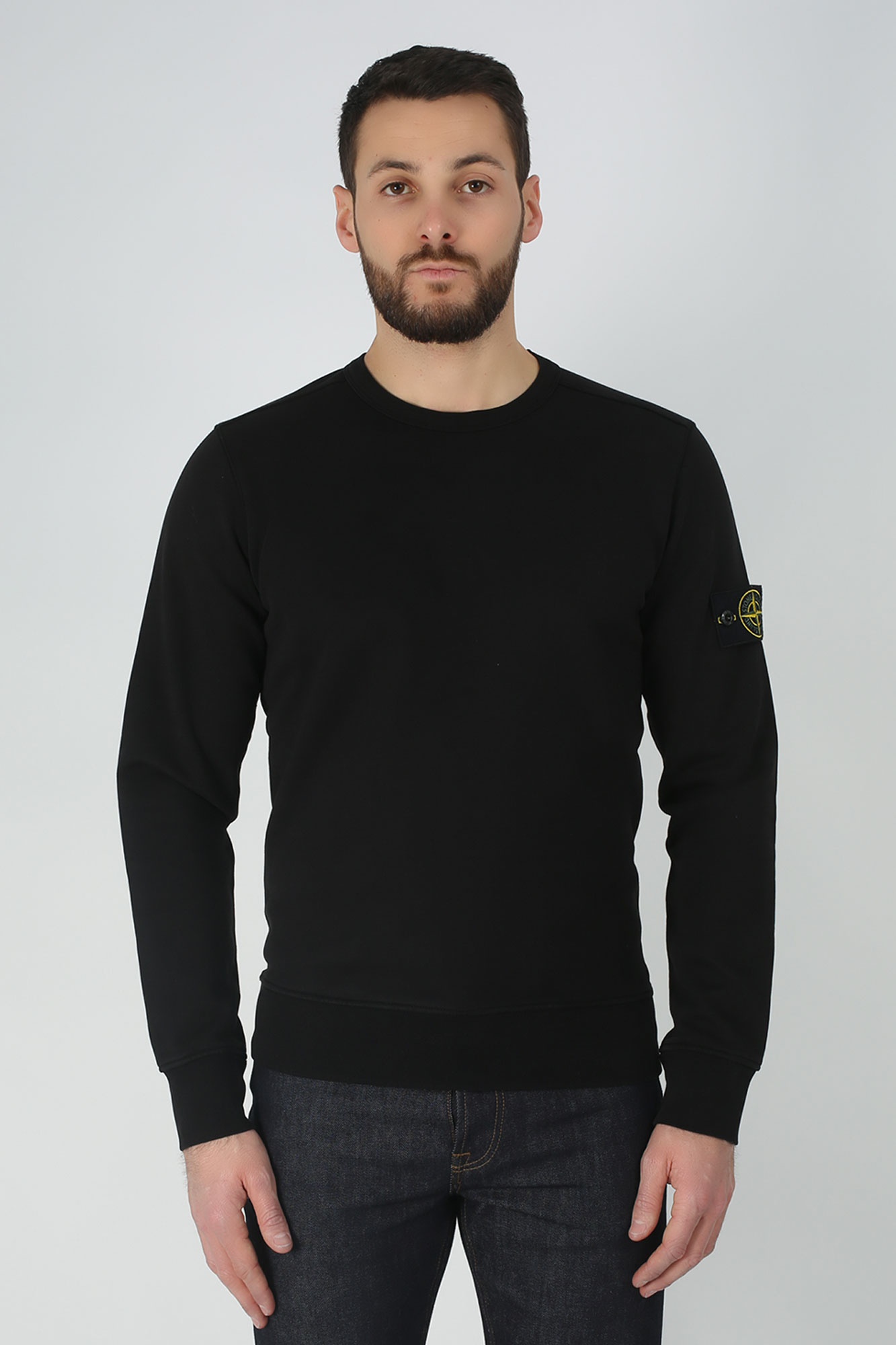 SWEAT-SHIRT STONE ISLAND NOIR 701562751-V0029