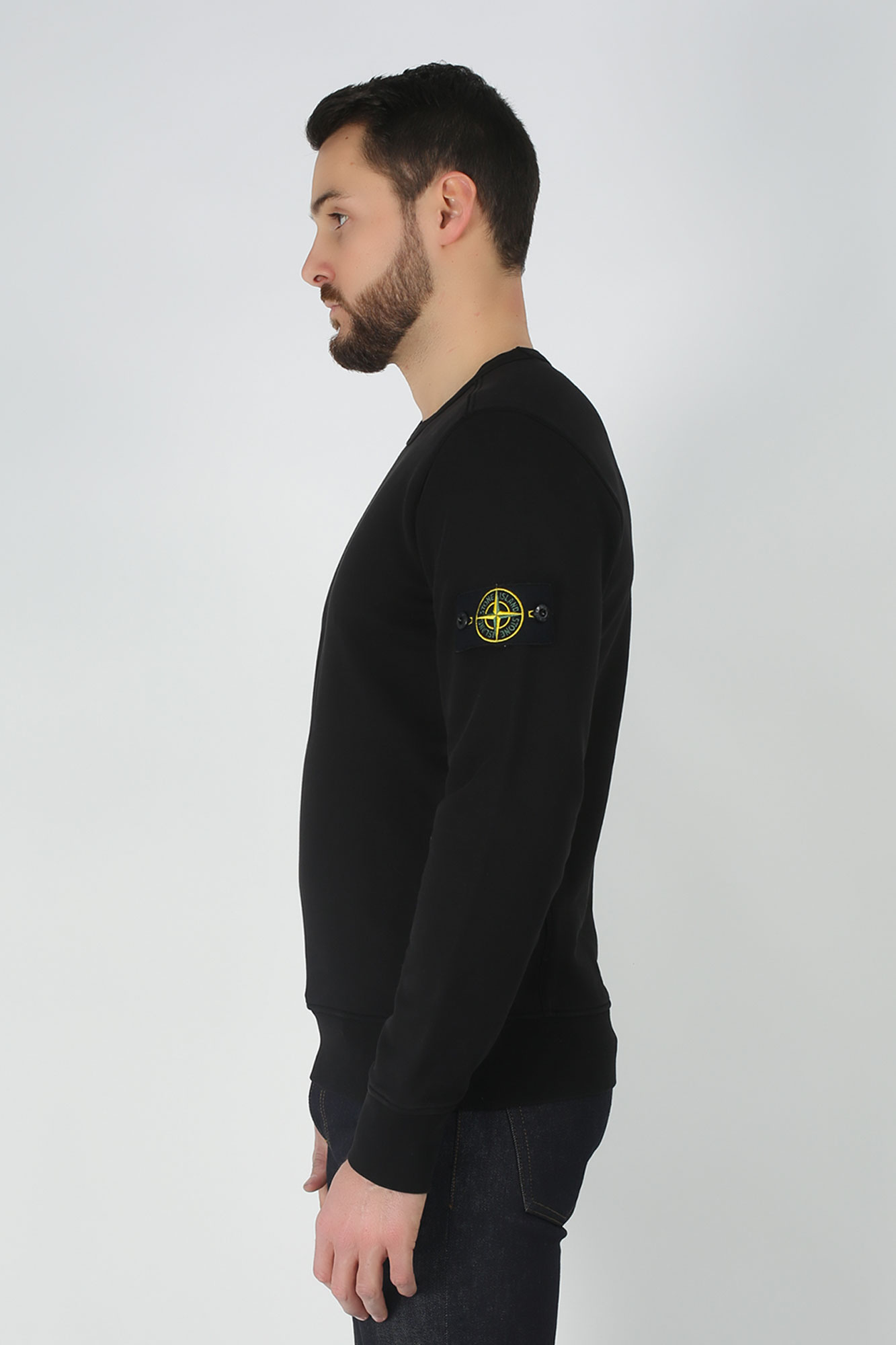 SWEAT-SHIRT STONE ISLAND NOIR 701562751-V0029