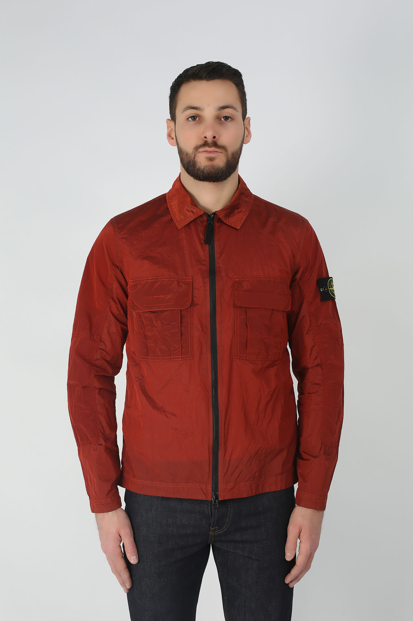 SURCHEMISE STONE ISLAND BRIQUE 701511117-V0015