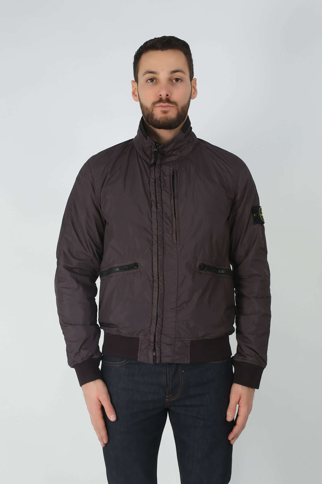 BLOUSON STONE ISLAND BLEU GRIS 701540930-V0063