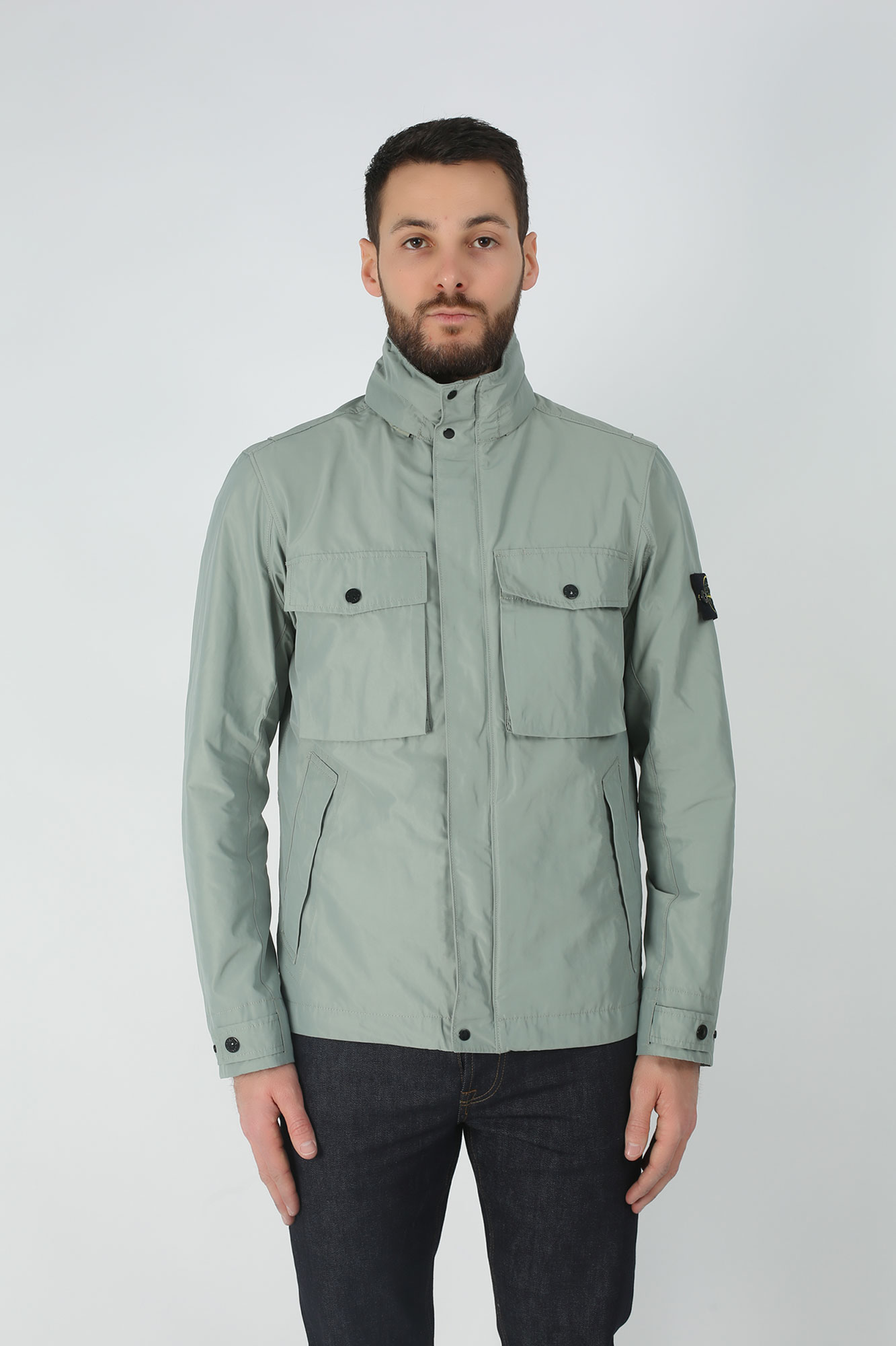 BLOUSON STONE ISLAND VERT SAUGE 701541322-V0055