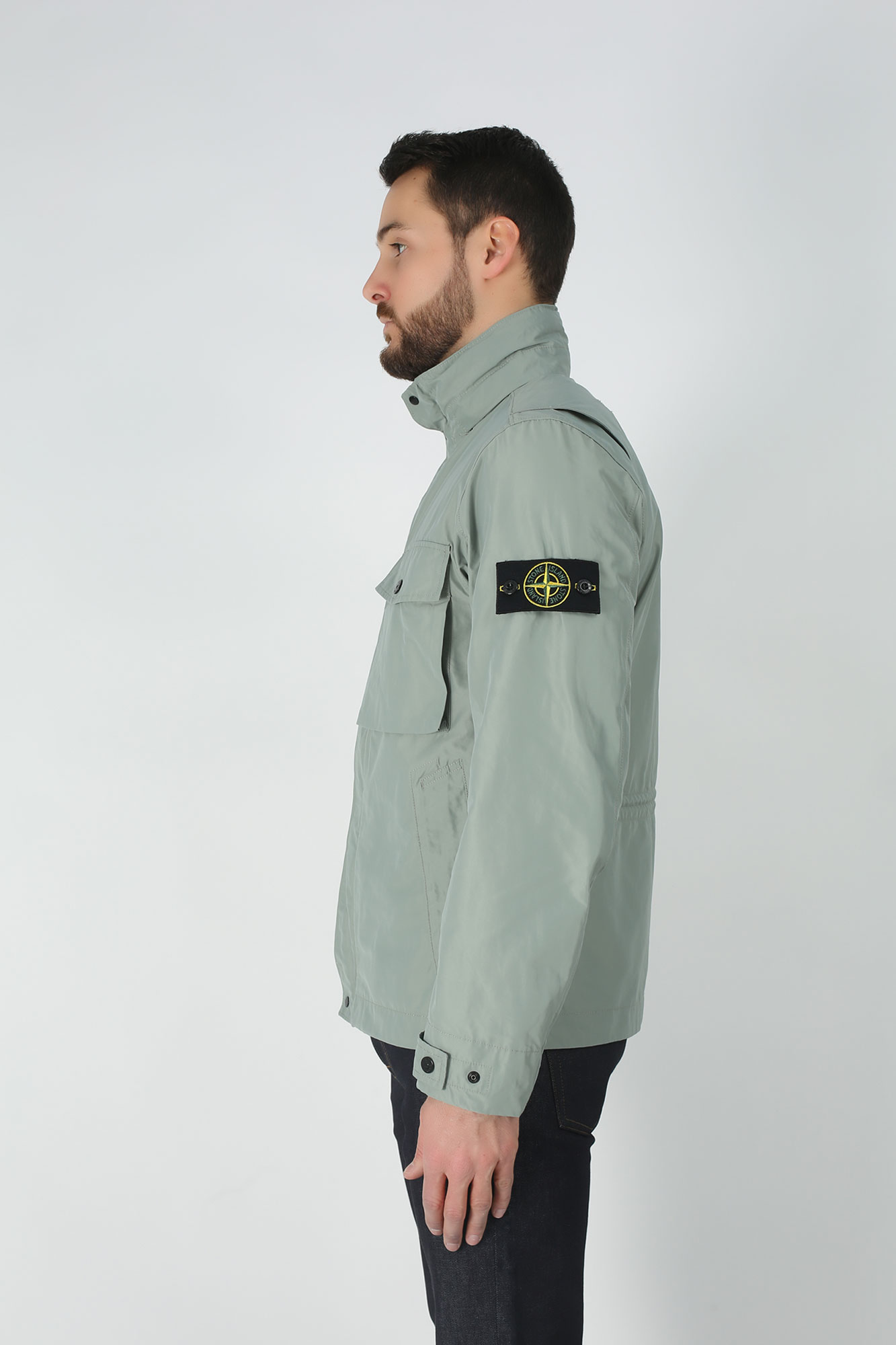 BLOUSON STONE ISLAND VERT SAUGE 701541322-V0055