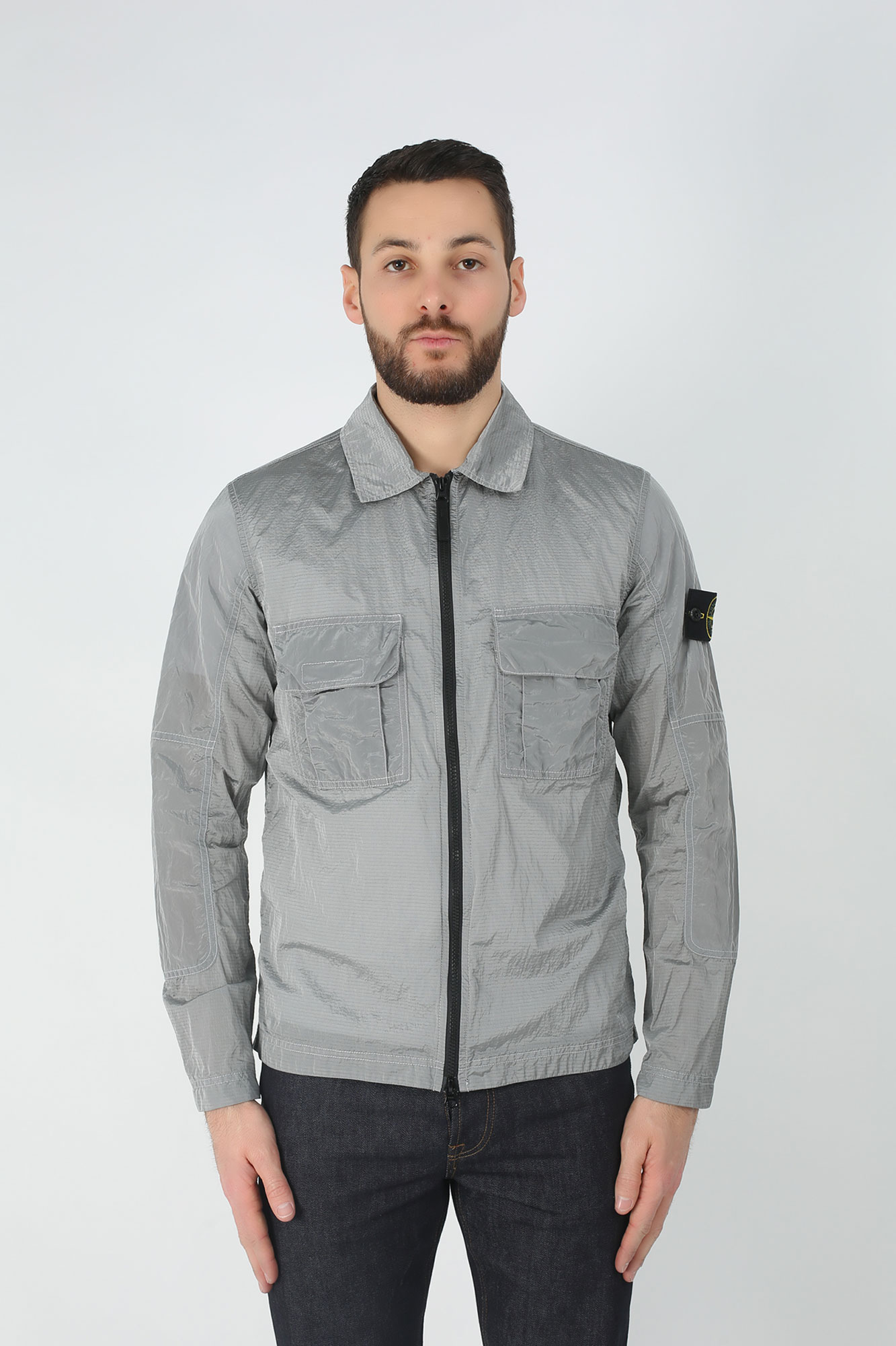 SURCHEMISE STONE ISLAND GRIS 701511117-V0061