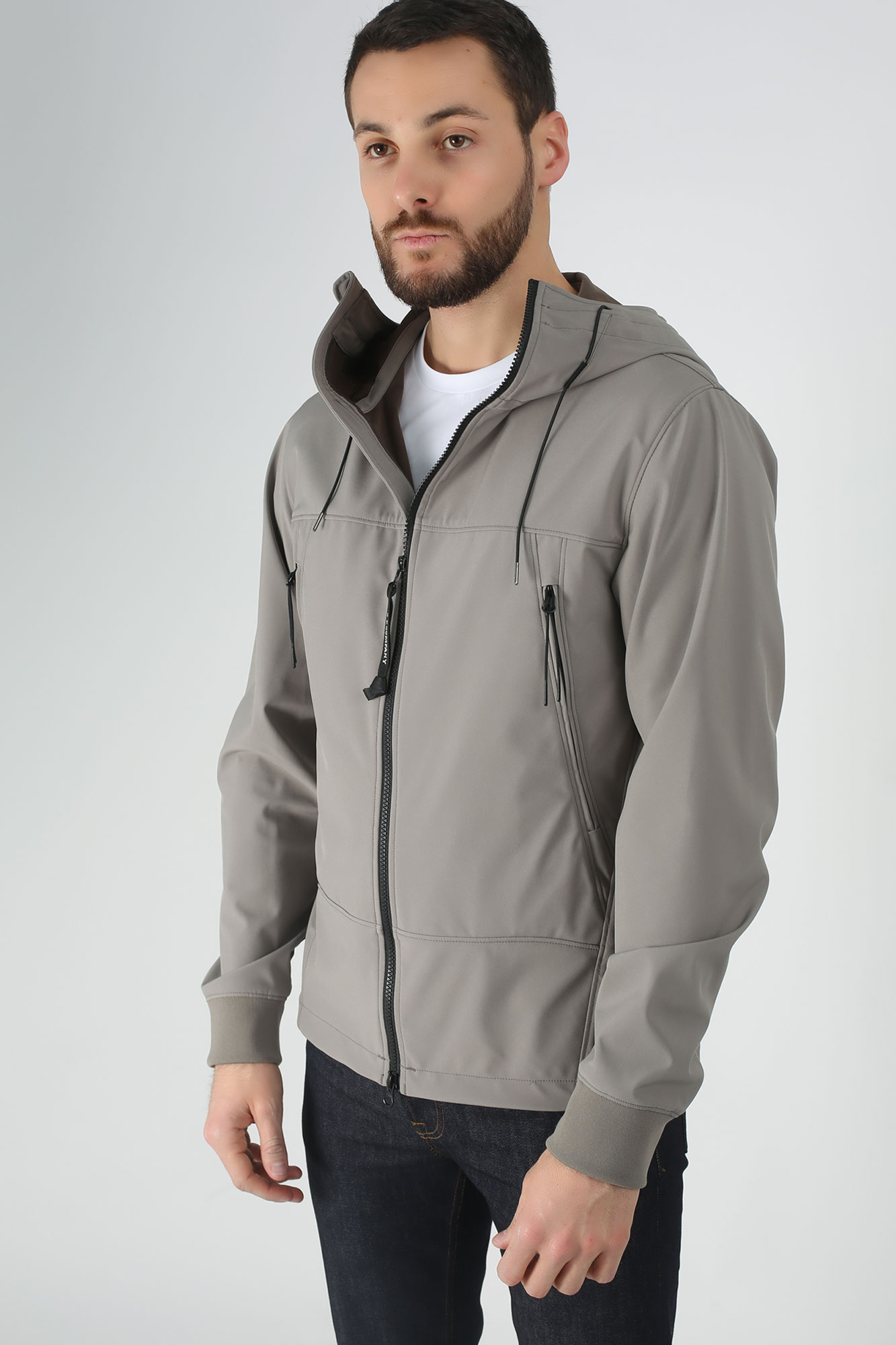 VESTE C.P. COMPANY GOOGLE JACKET TAUPE W012A-5159A-932