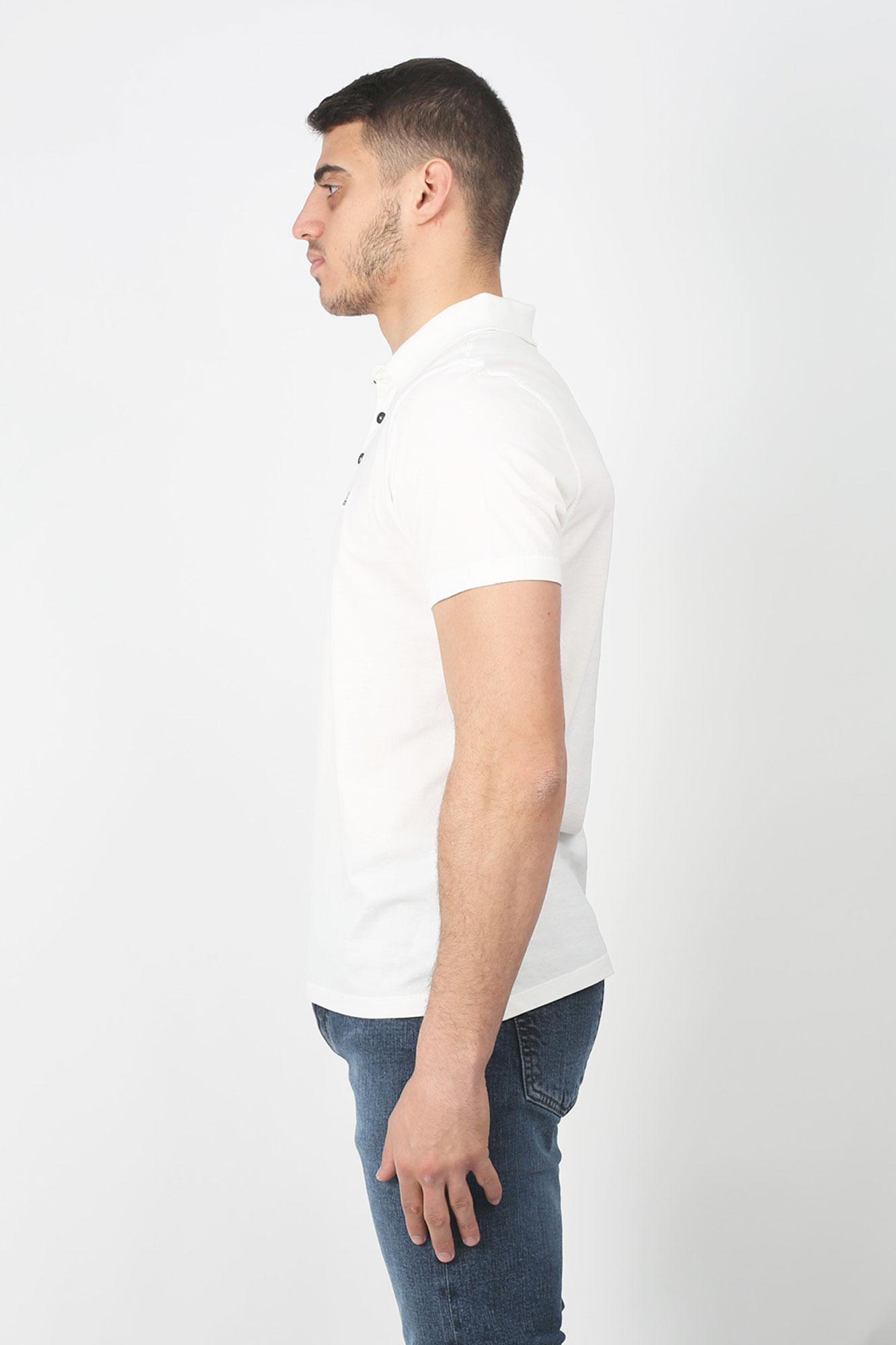 POLO C.P. COMPANY BLANC L25A-0444G-101