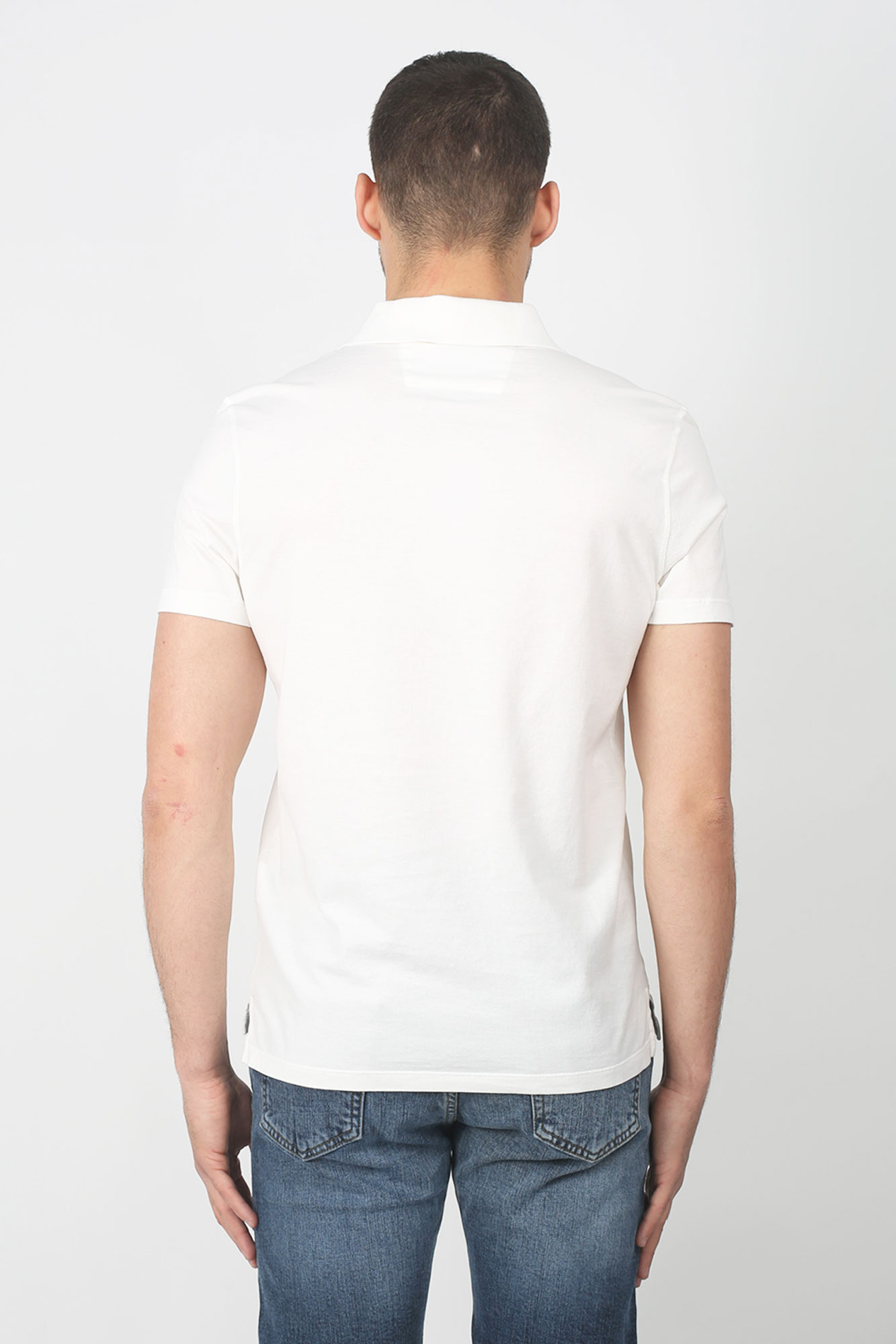 POLO C.P. COMPANY BLANC L25A-0444G-101