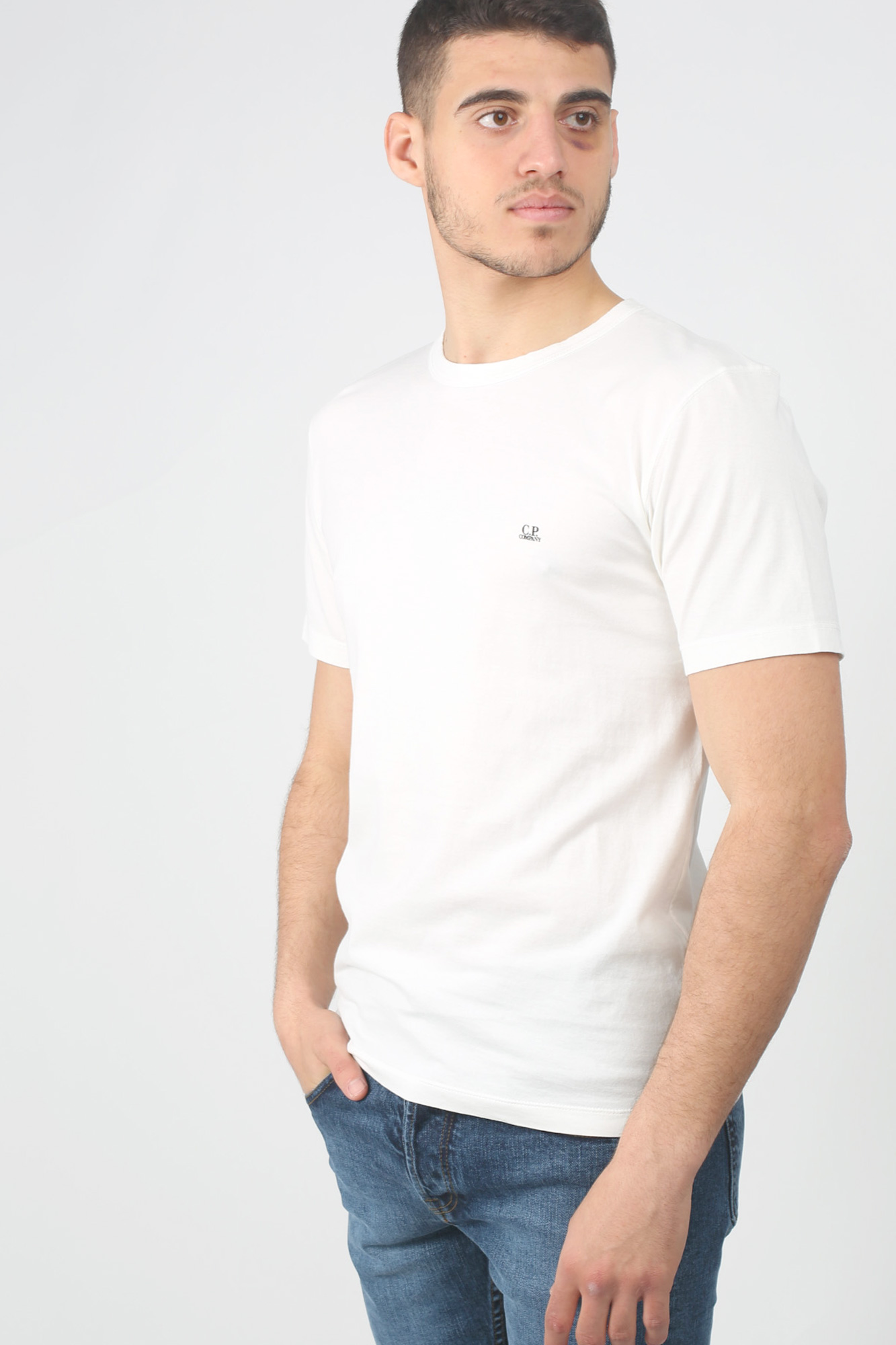 T-SHIRT C.P. COMPANY BLANC S054A-0444G-101