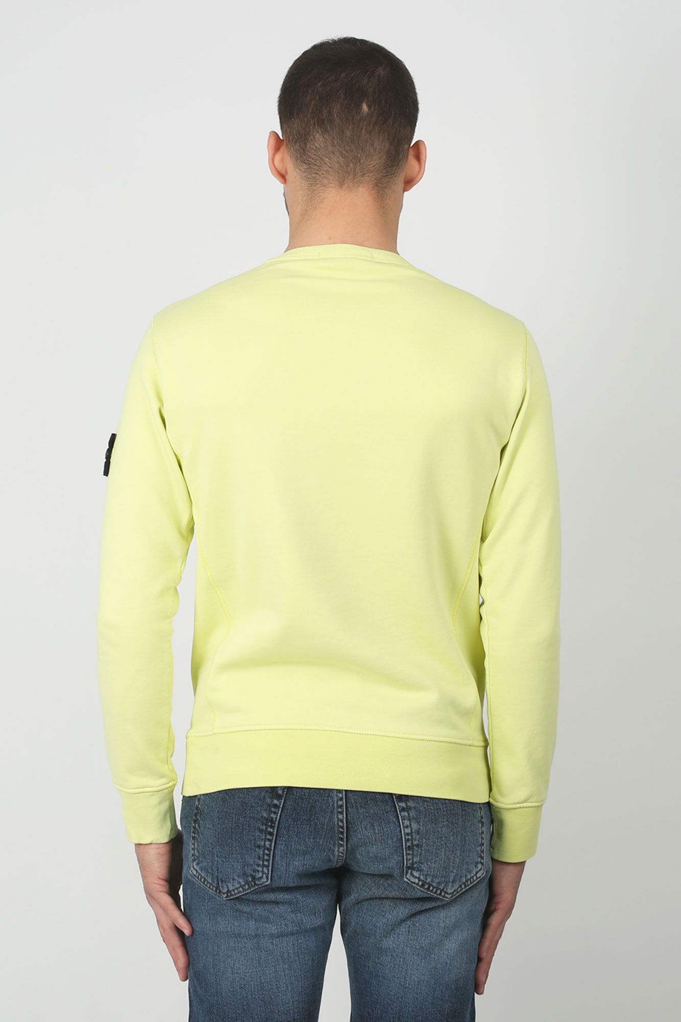 SWEAT-SHIRT STONE ISLAND CITRON 701562751-V0031