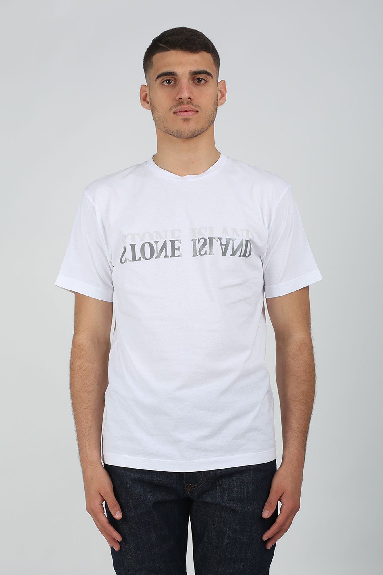 T-SHIRT STONE ISLAND BLANC 70152NS88-V0001