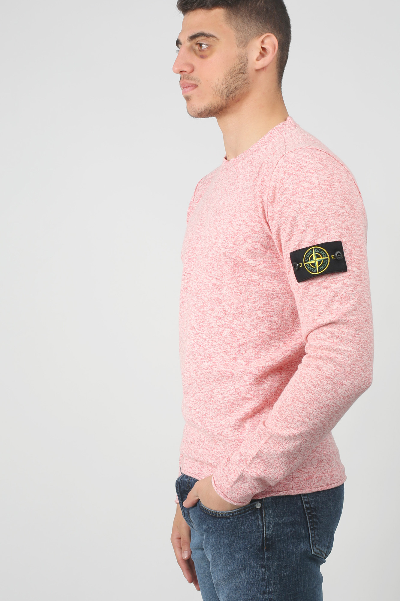 PULL STONE ISLAND ROUGE 7015502B0-V1036