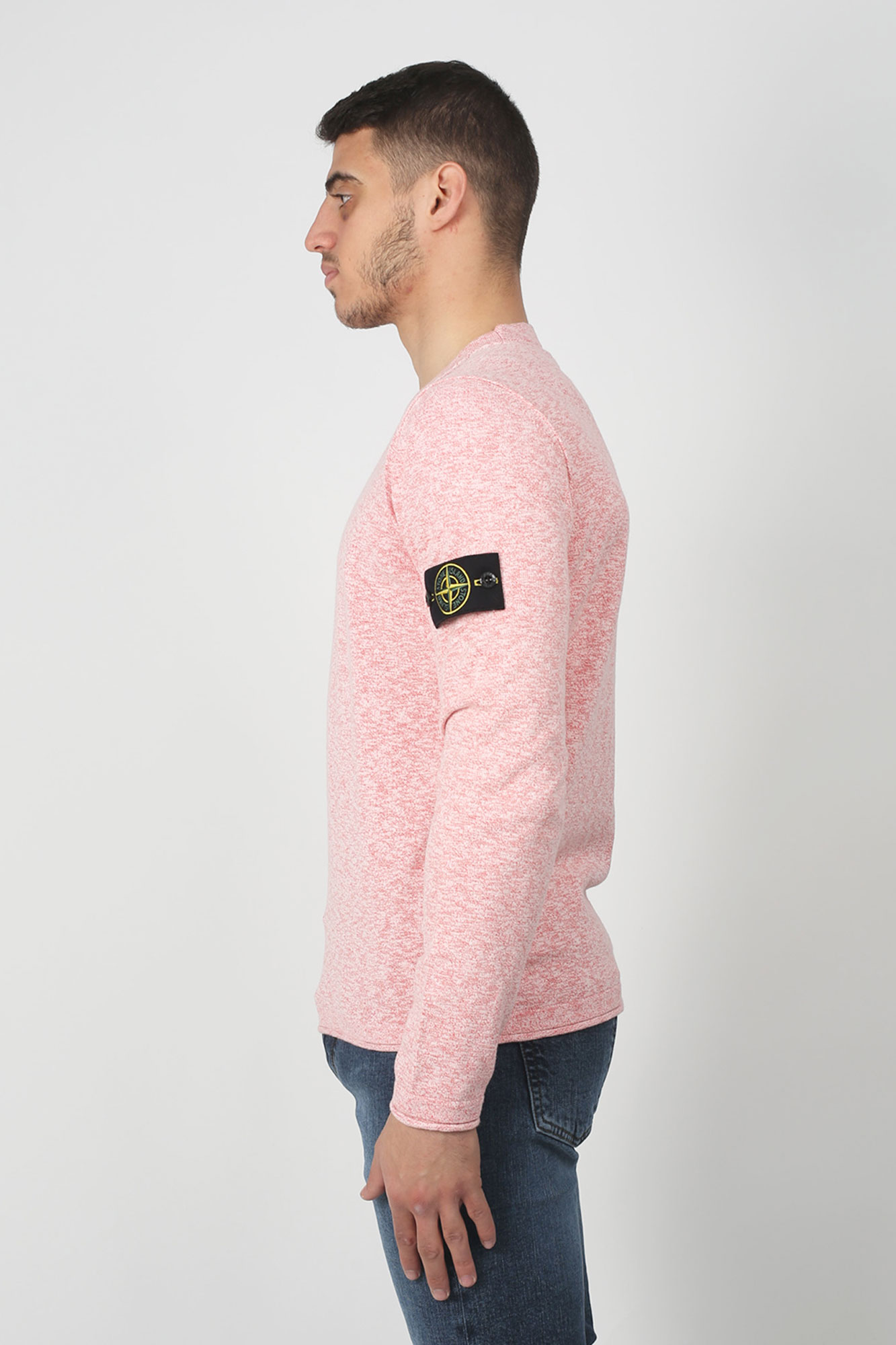 PULL STONE ISLAND ROUGE 7015502B0-V1036