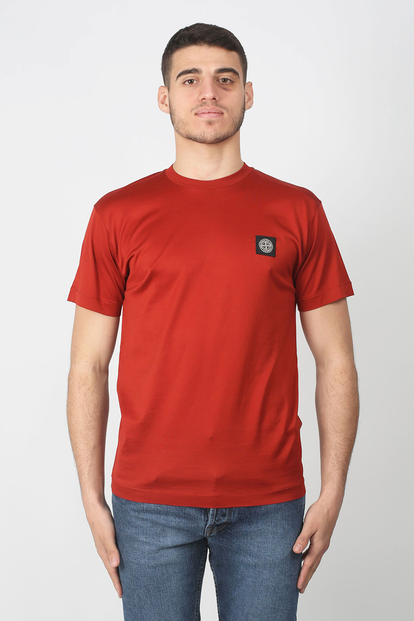 T-SHIRT STONE ISLAND ROUGE 701524113-V0015