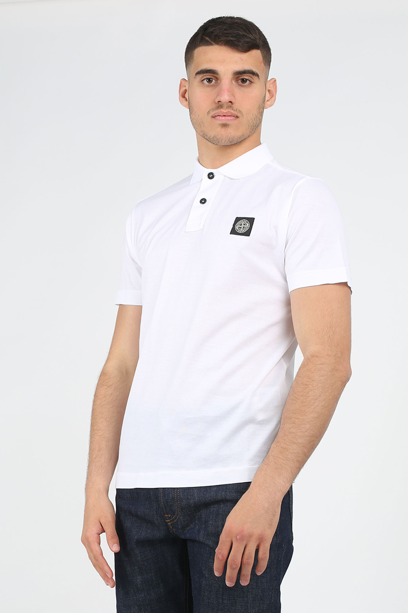 POLO STONE ISLAND BLANC 701522613-V0001
