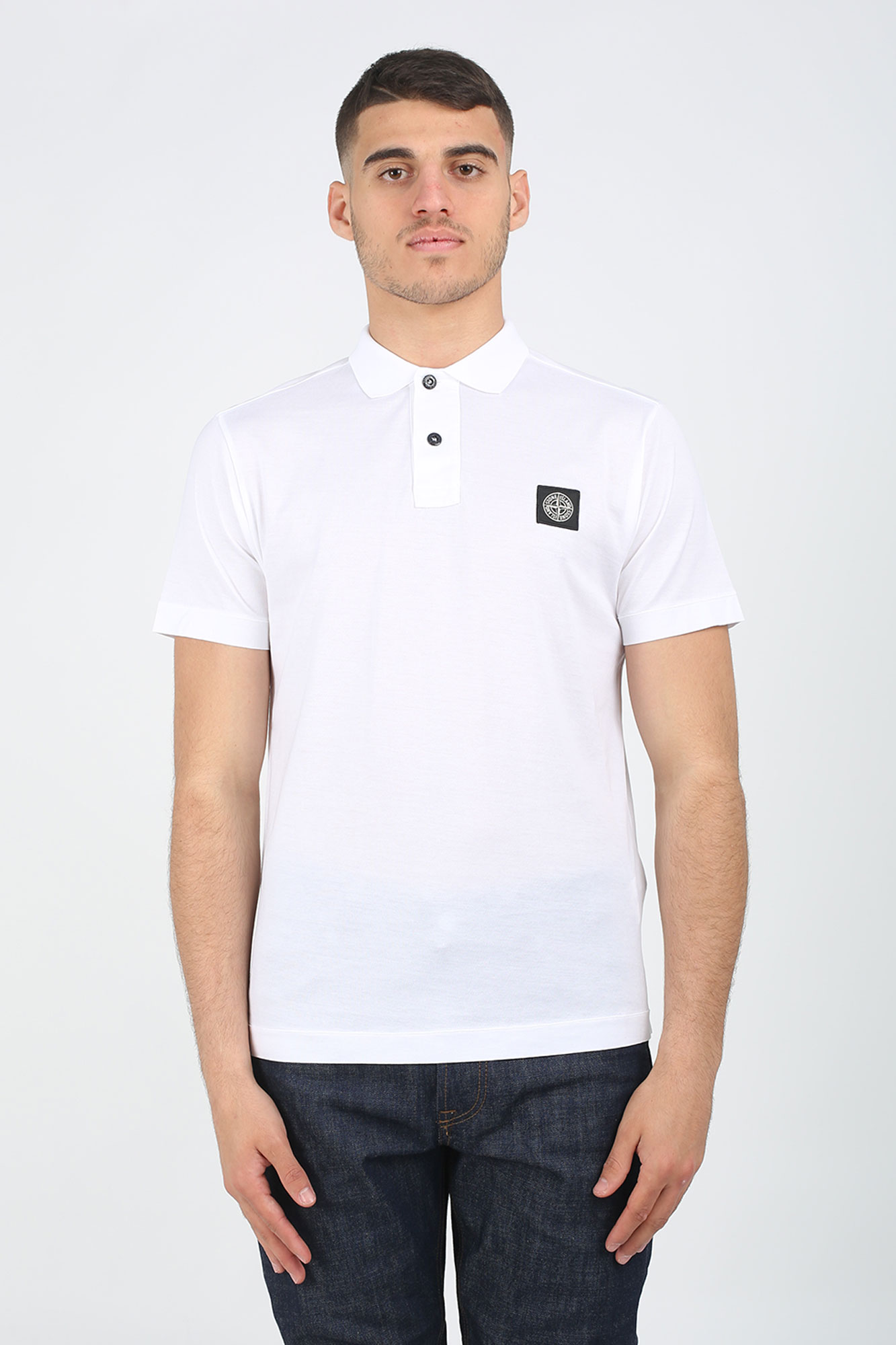 POLO STONE ISLAND BLANC 701522613-V0001