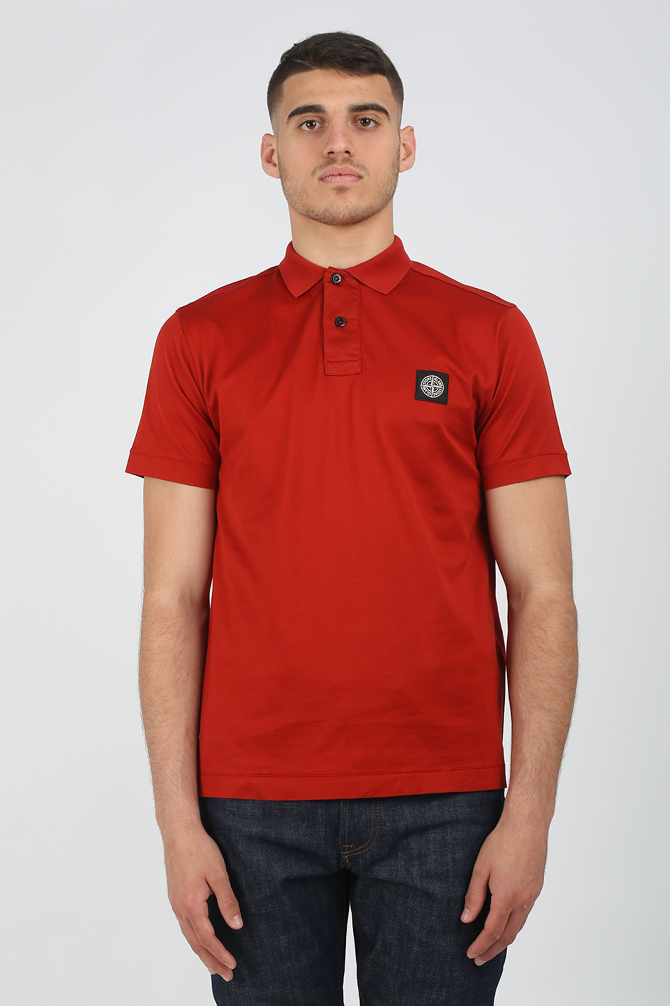 POLO STONE ISLAND ROUGE 701522613-V0015